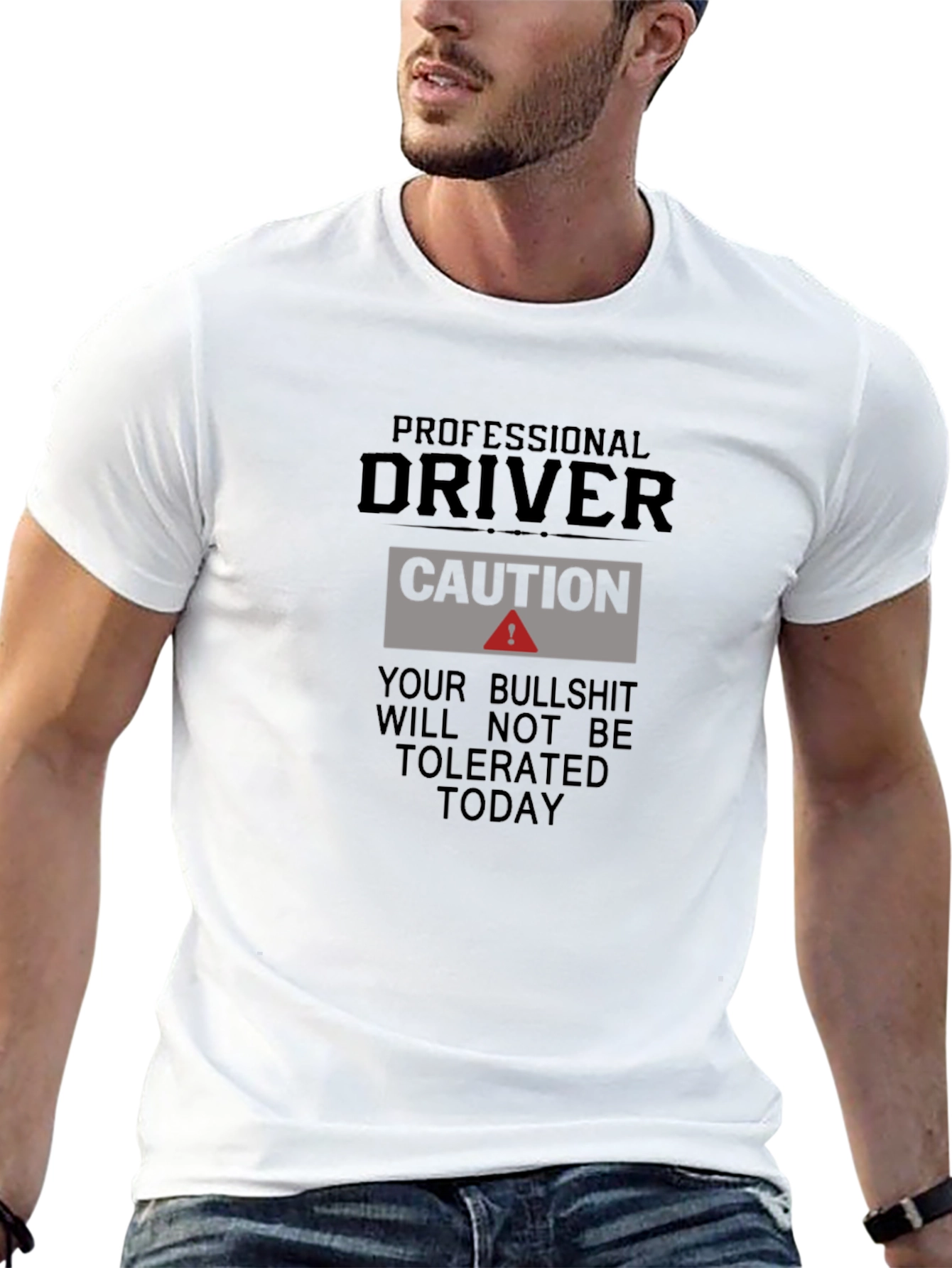Professional Driver Caution T-Shirt - Funny Graphic Tee