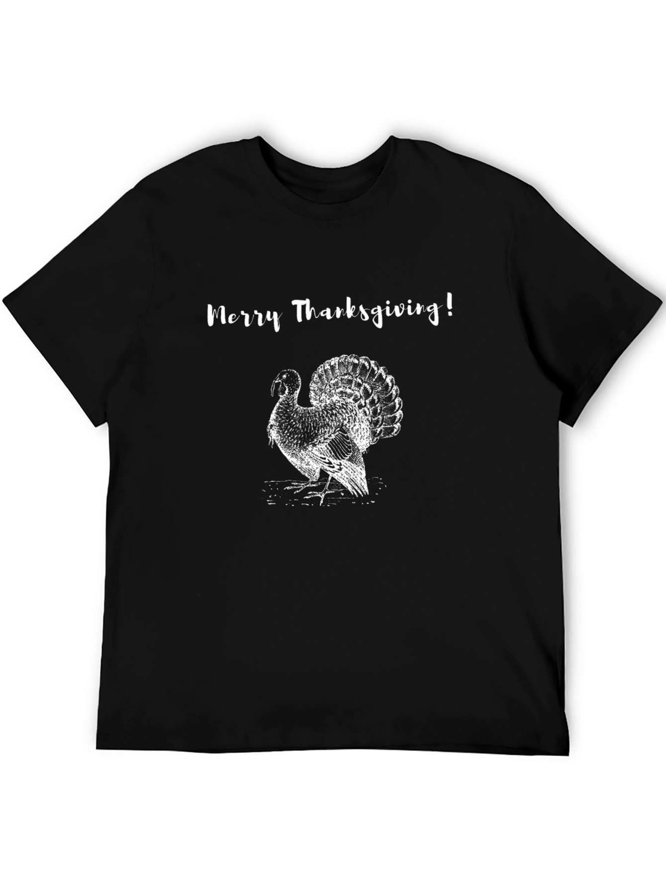 Merry Thanksgiving Turkey Graphic Tee