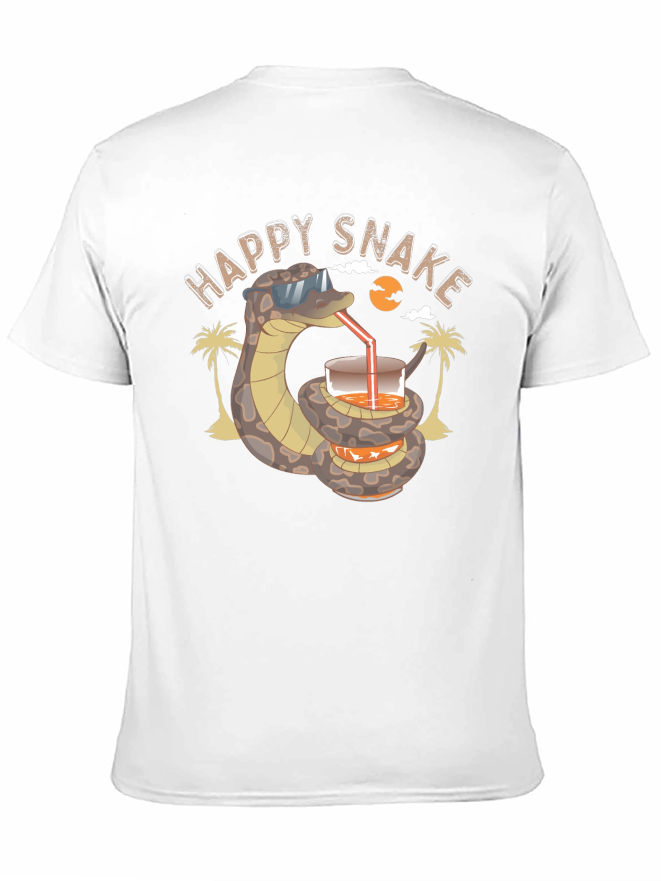 Happy Snake T-Shirt - Summer Vacation Vibes