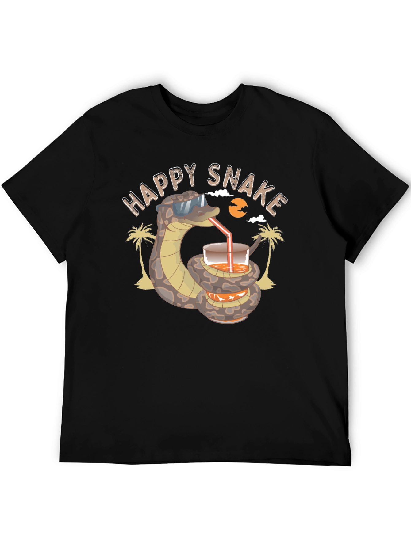 Happy Snake T-Shirt - Summer Vacation Vibes