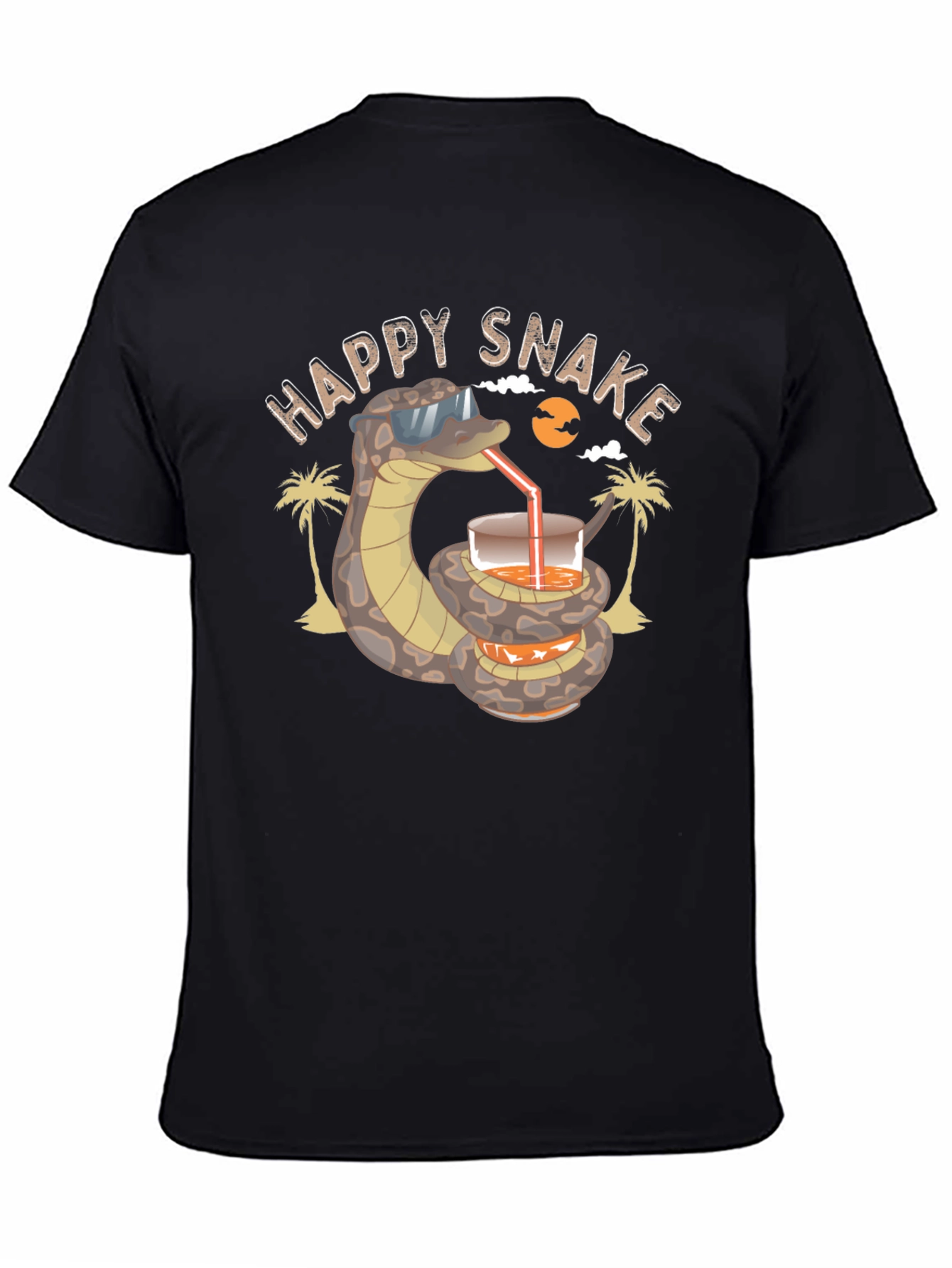 Happy Snake T-Shirt - Summer Vacation Vibes