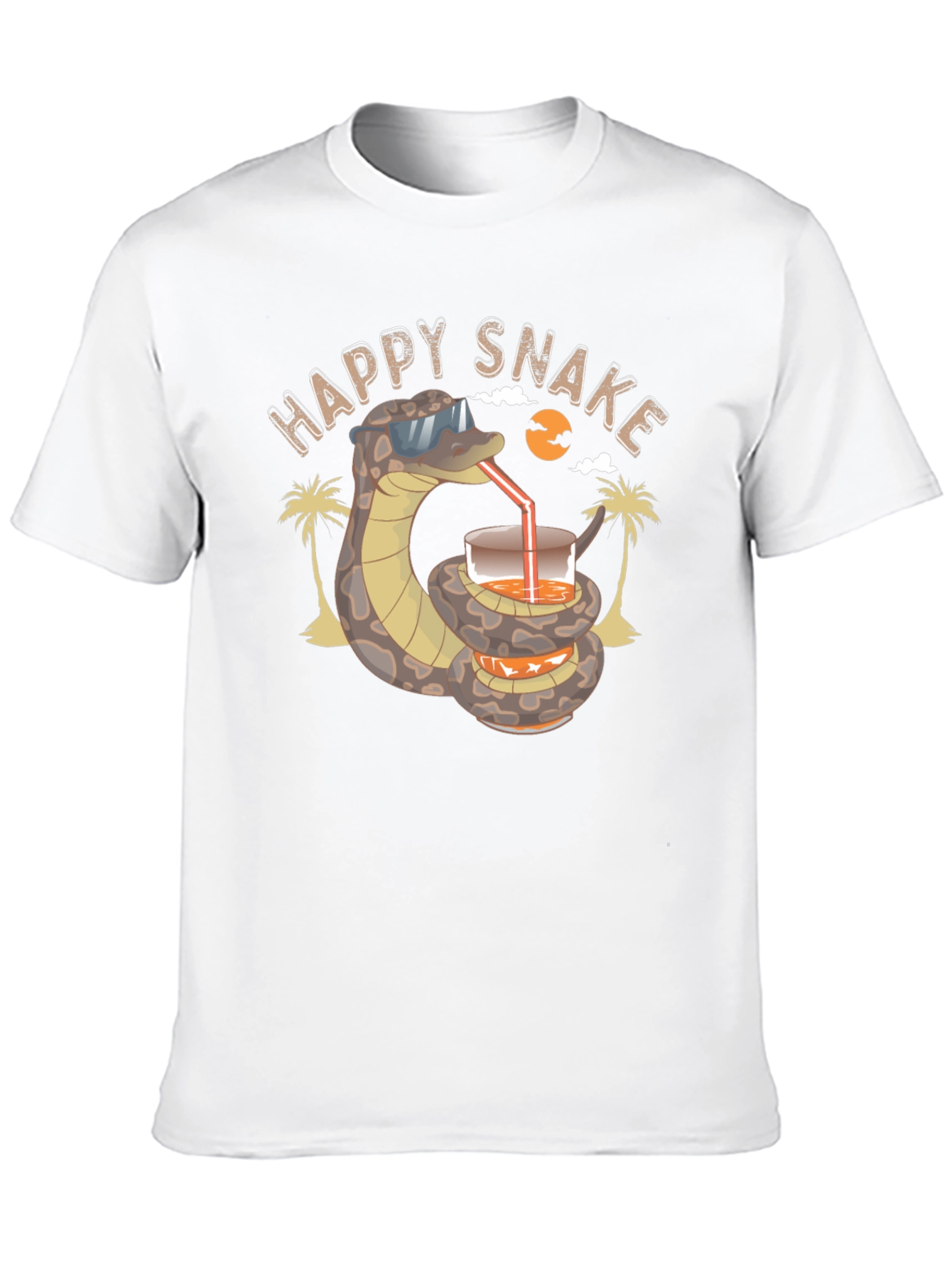 Happy Snake T-Shirt - Summer Vacation Vibes