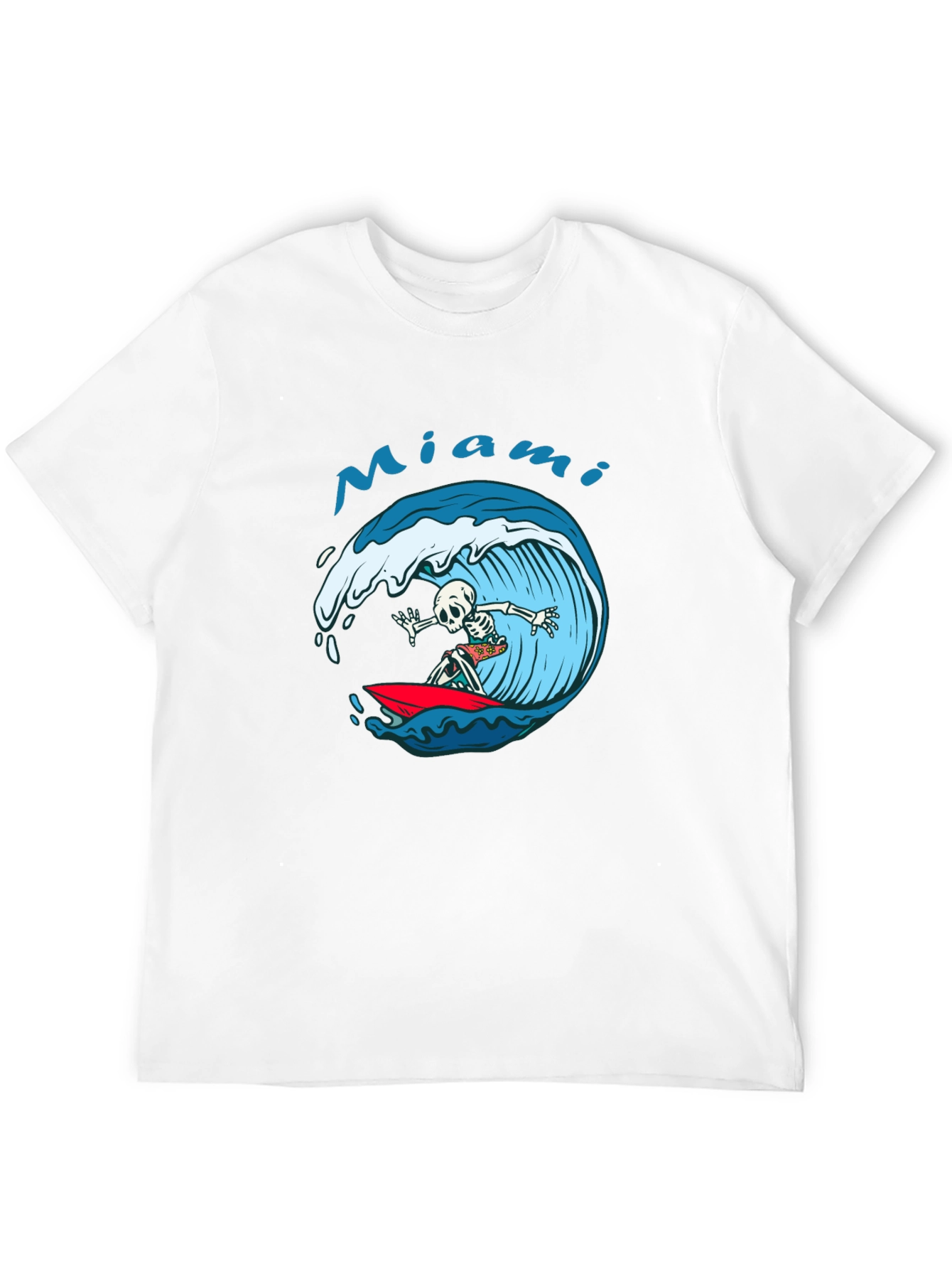 Miami Surf Skeleton T-Shirt