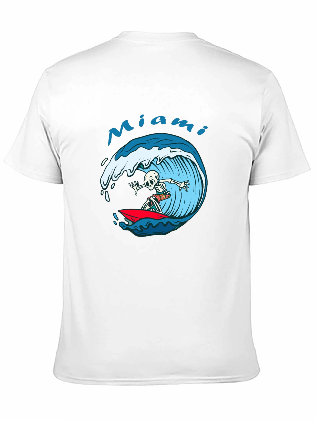 Miami Surf Skeleton T-Shirt