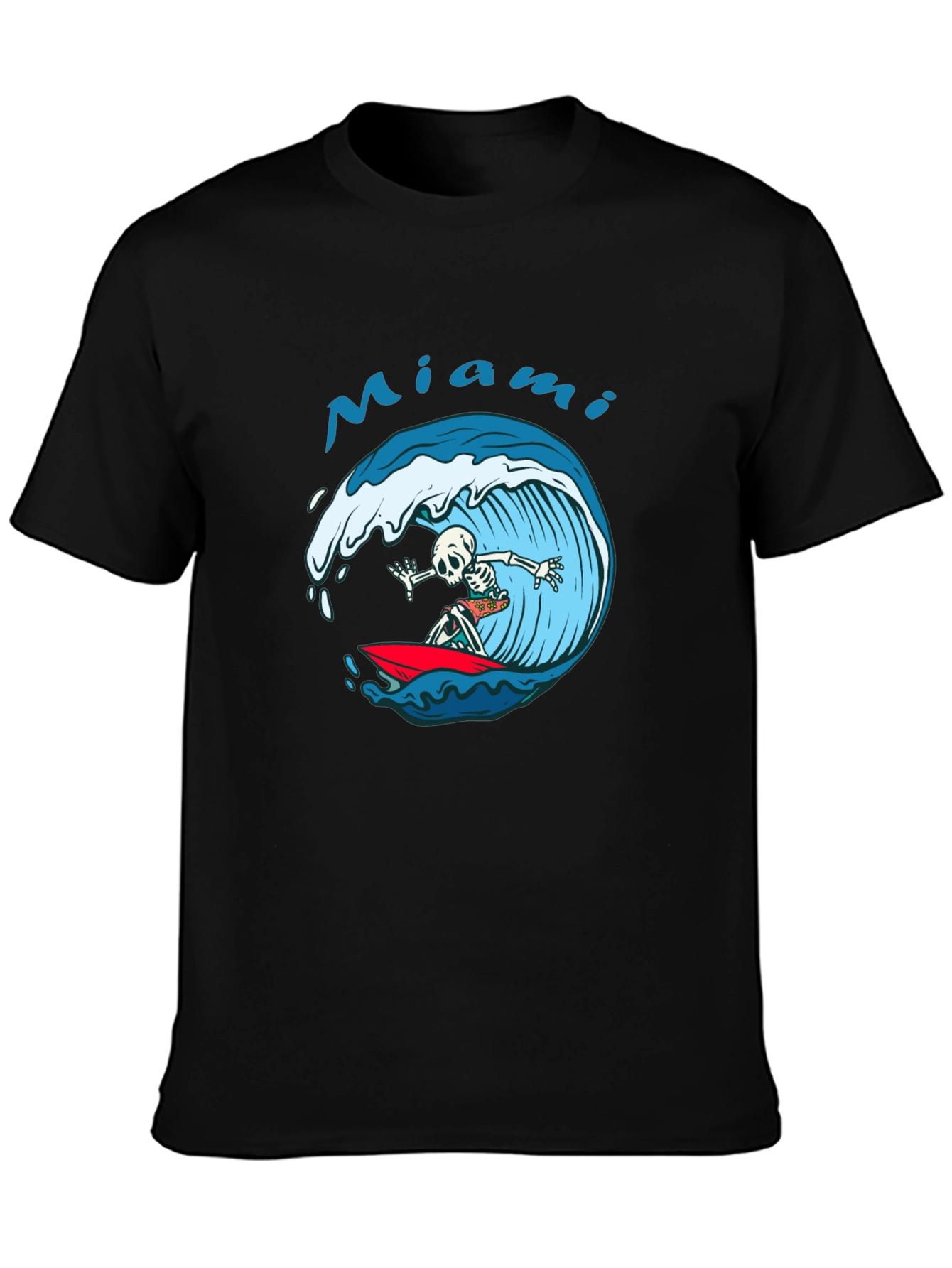 Miami Surf Skeleton T-Shirt
