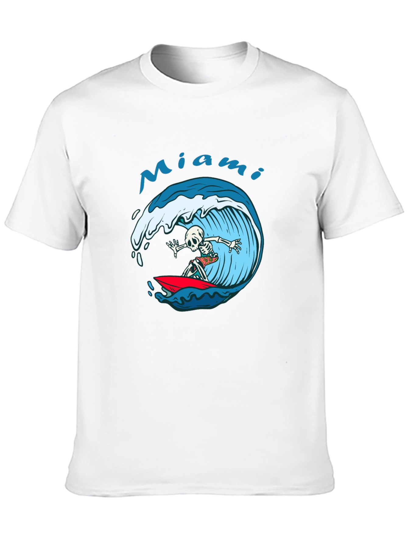 Miami Surf Skeleton T-Shirt