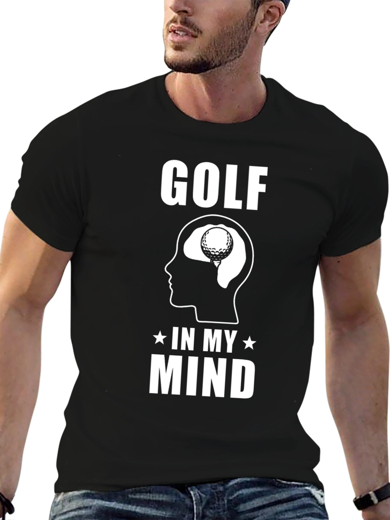 Golf In My Mind T-Shirt Funny Golfer Tee