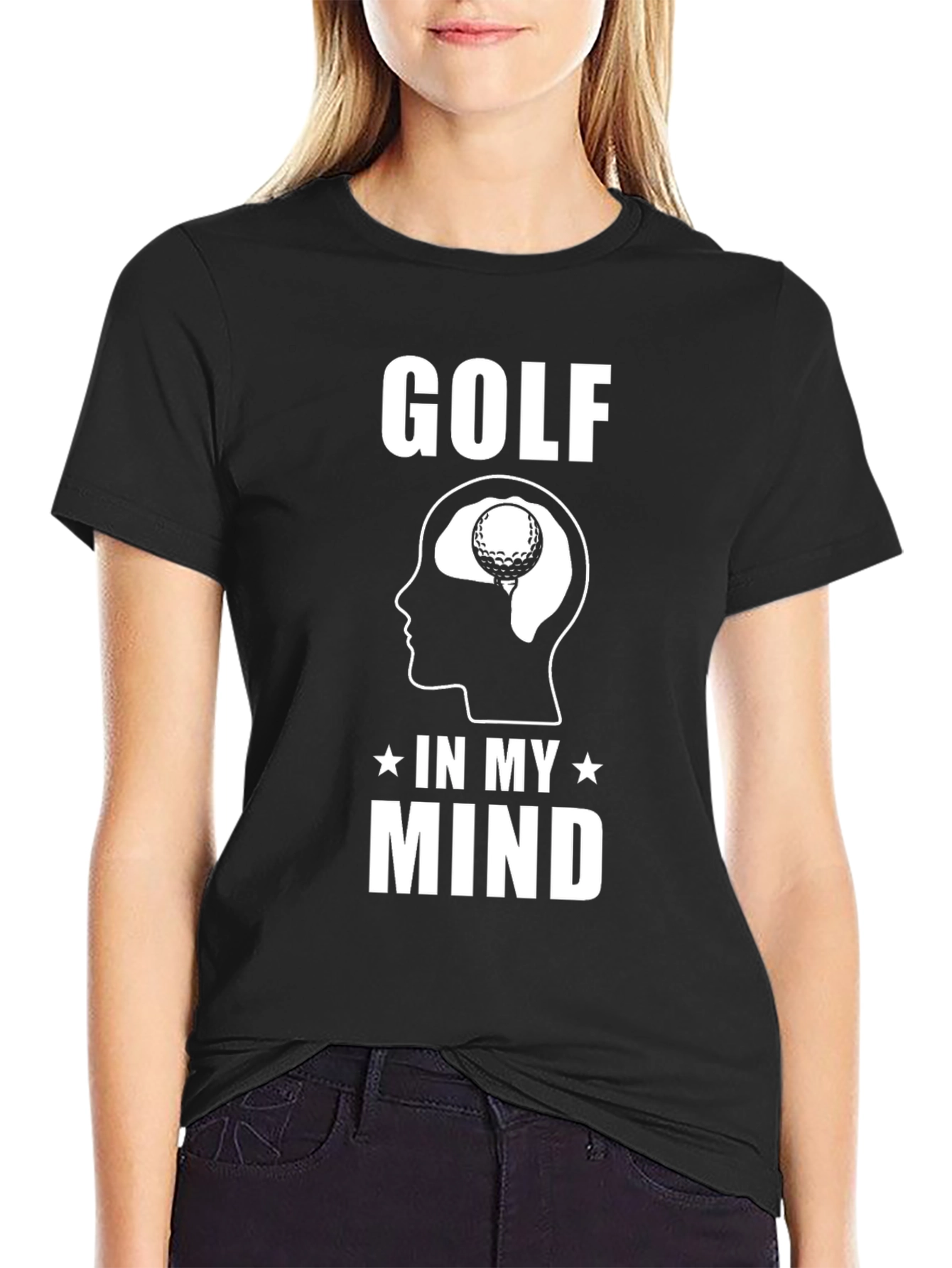 Golf In My Mind T-Shirt Funny Golfer Tee