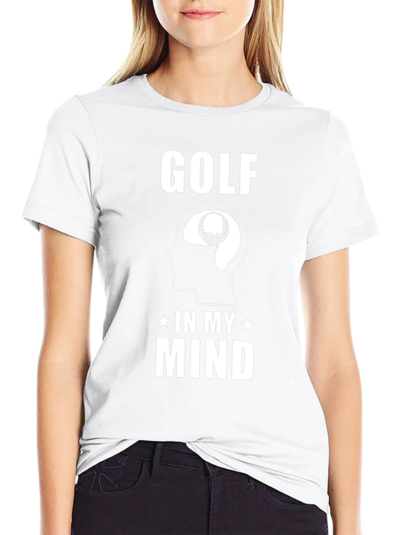 Golf In My Mind T-Shirt Funny Golfer Tee