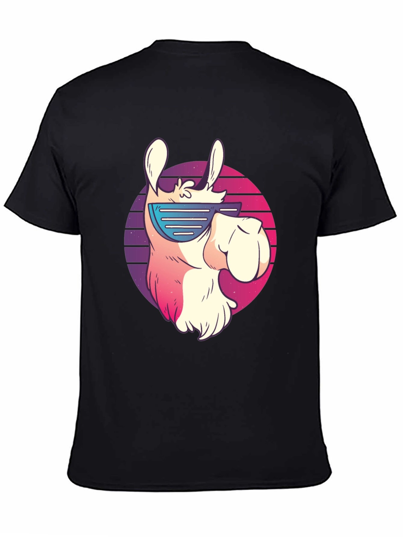 Cool Llama Graphic Tee - Retro Sunglasses Design