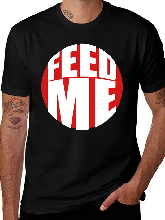Feed Me Graphic Tee - Trendy Circle Design