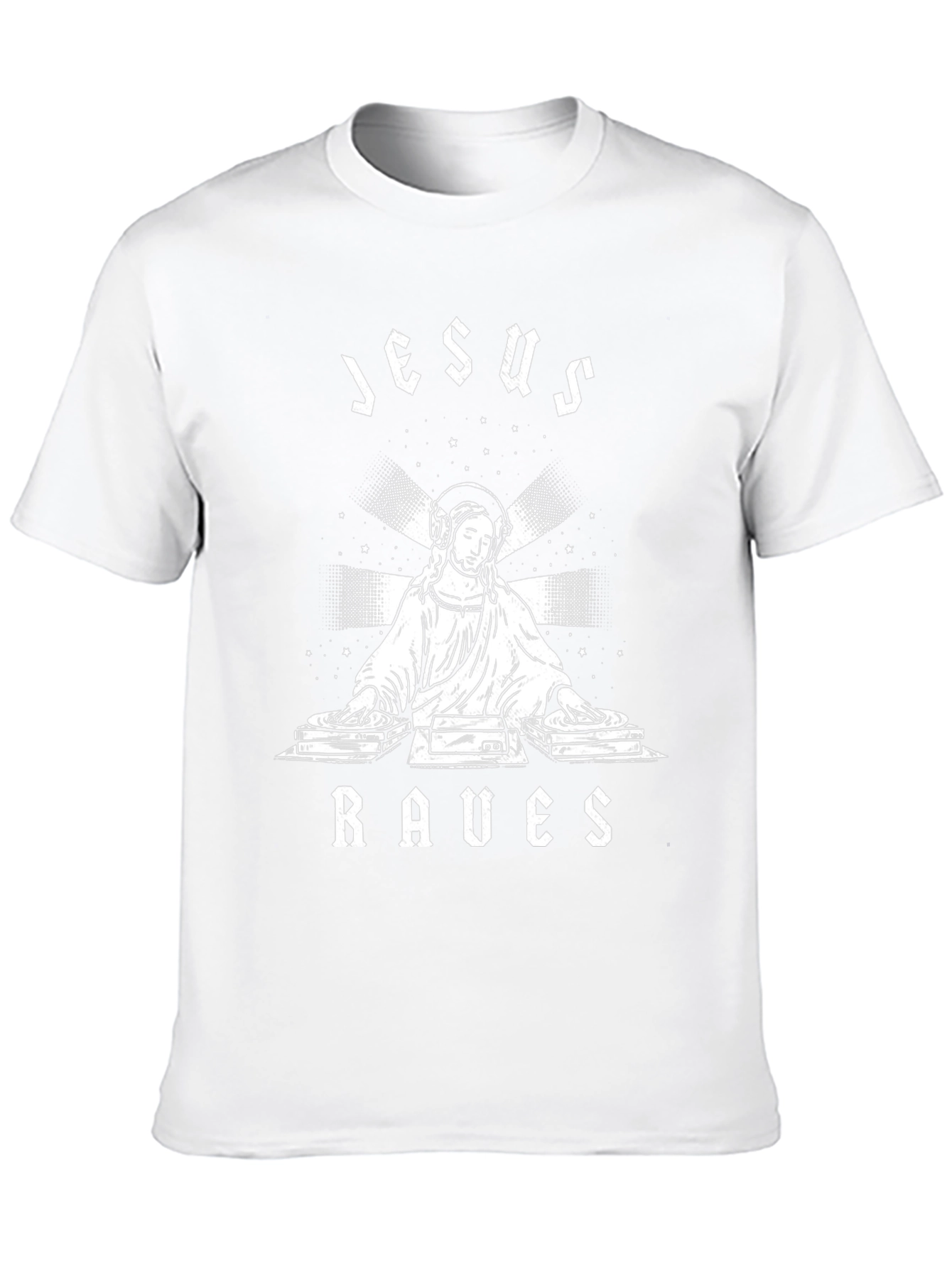 Jesus Raves T-Shirt - Funny EDM Rave Party Tee