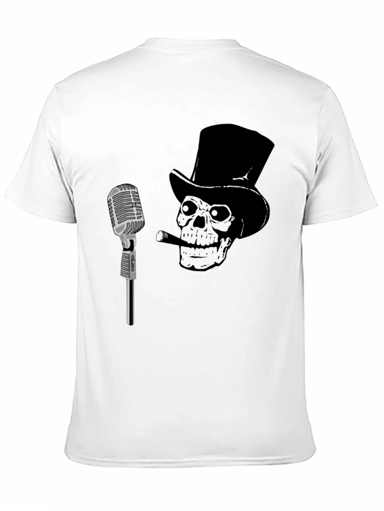 Skull & Microphone Graphic T-Shirt