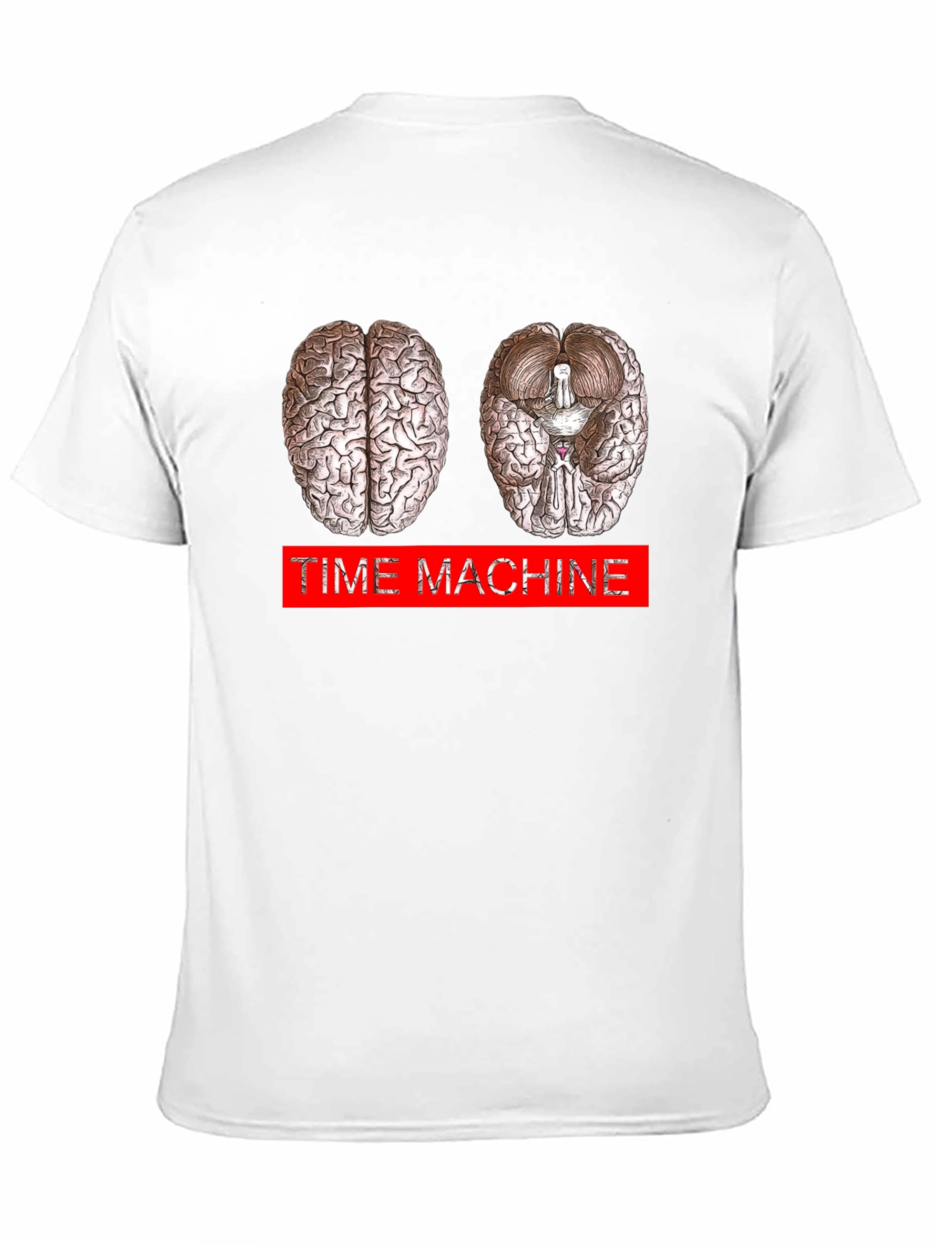 Time Machine Brain Graphic T-Shirt - Neurology Inspired