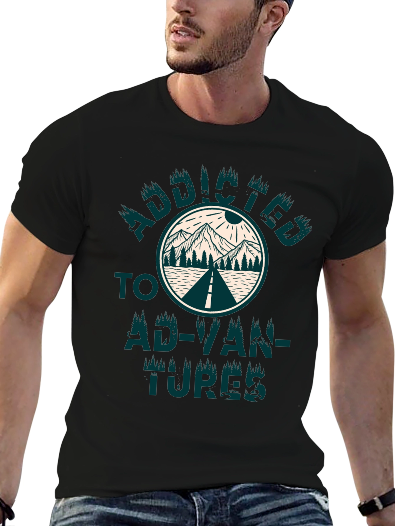 Addicted to Adventures Graphic T-Shirt