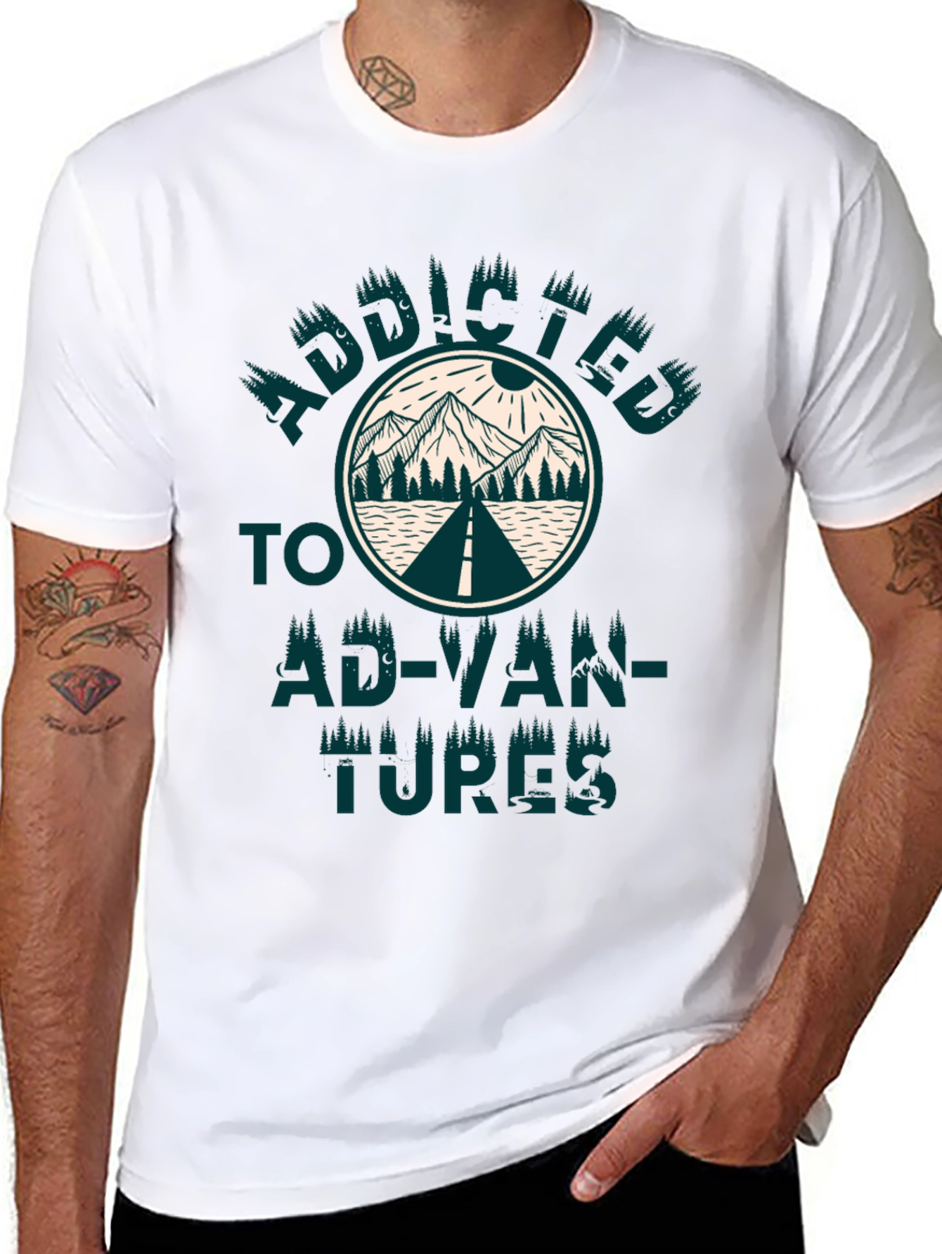 Addicted to Adventures Graphic T-Shirt