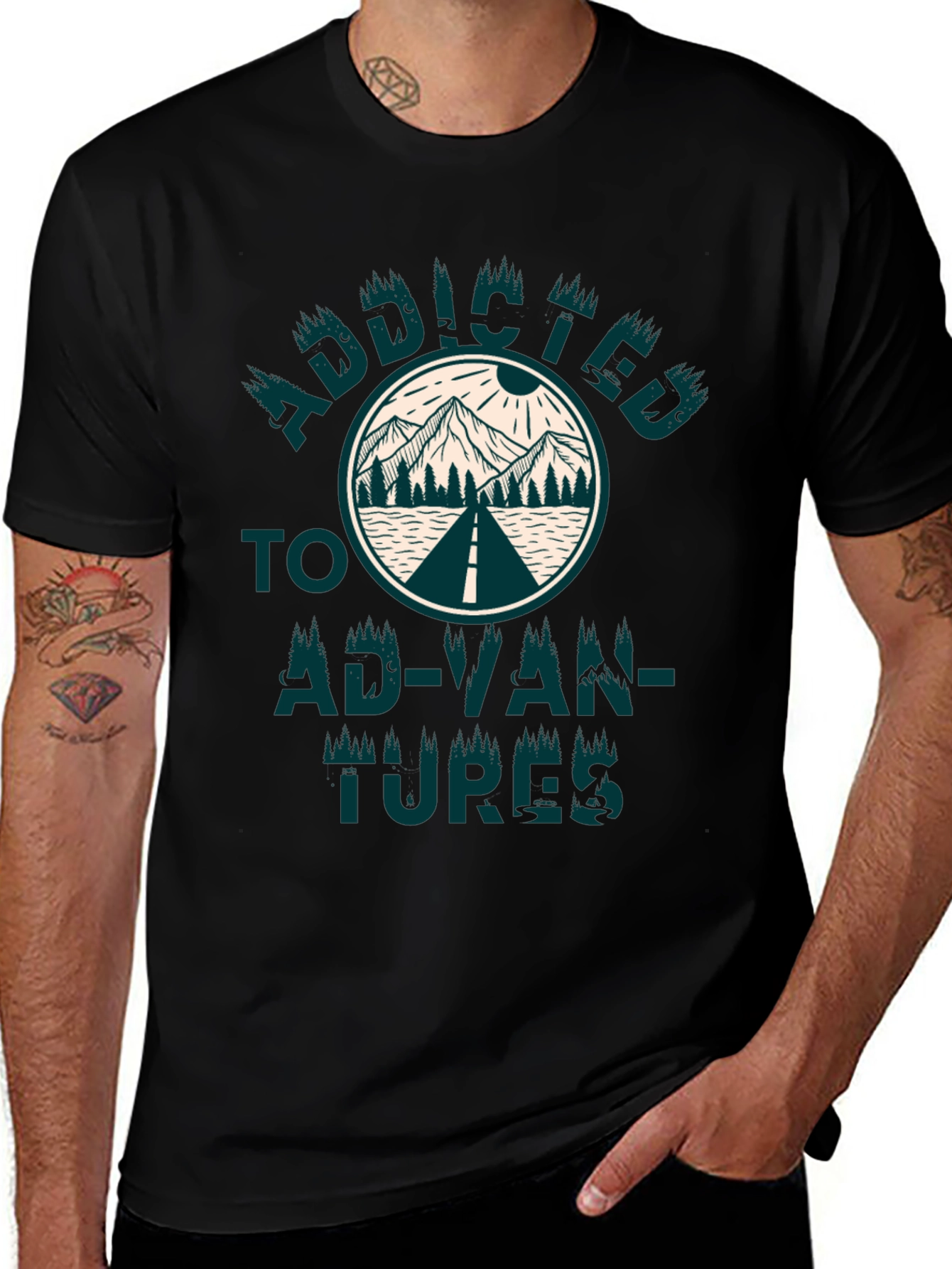Addicted to Adventures Graphic T-Shirt