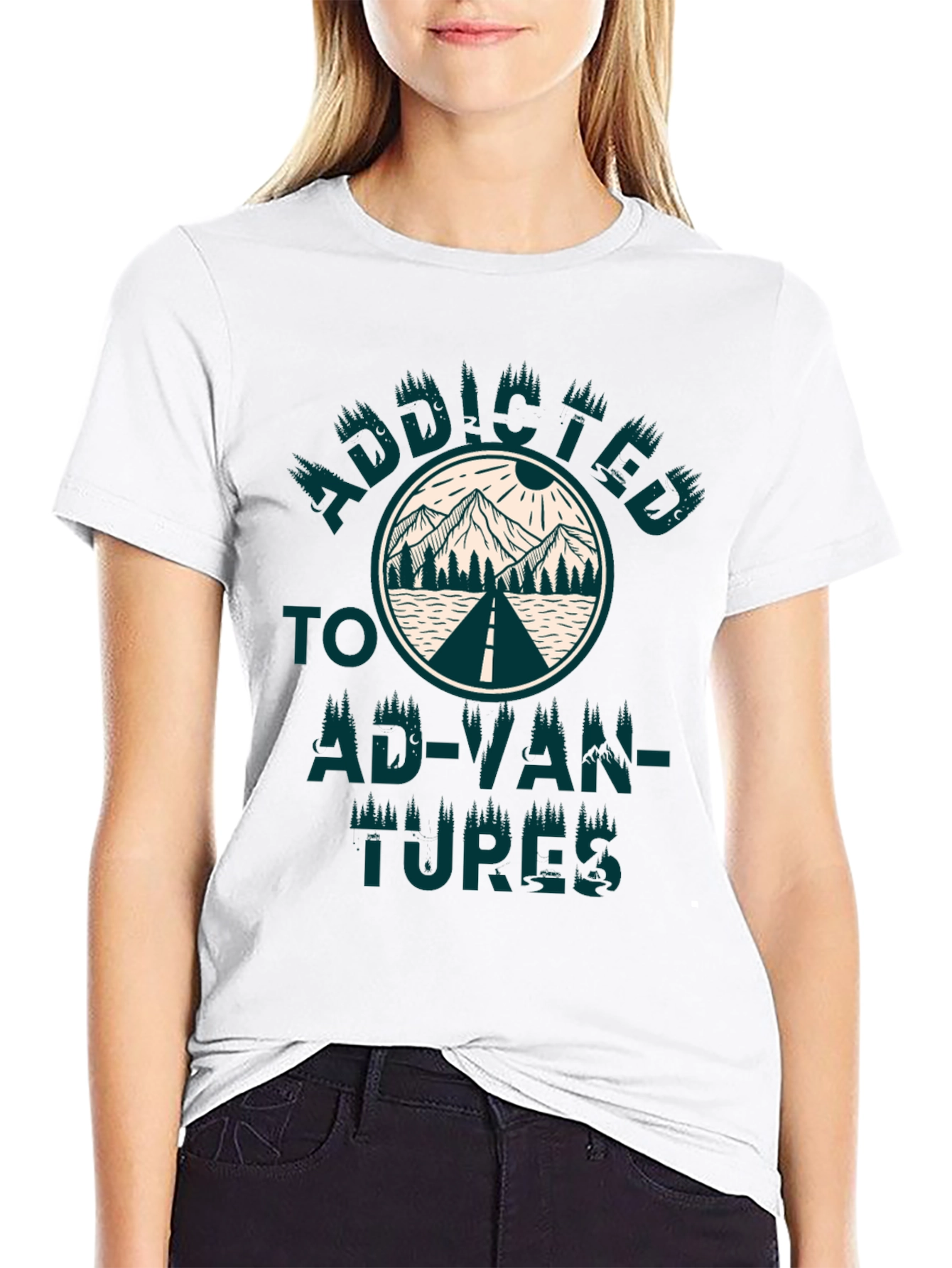 Addicted to Adventures Graphic T-Shirt