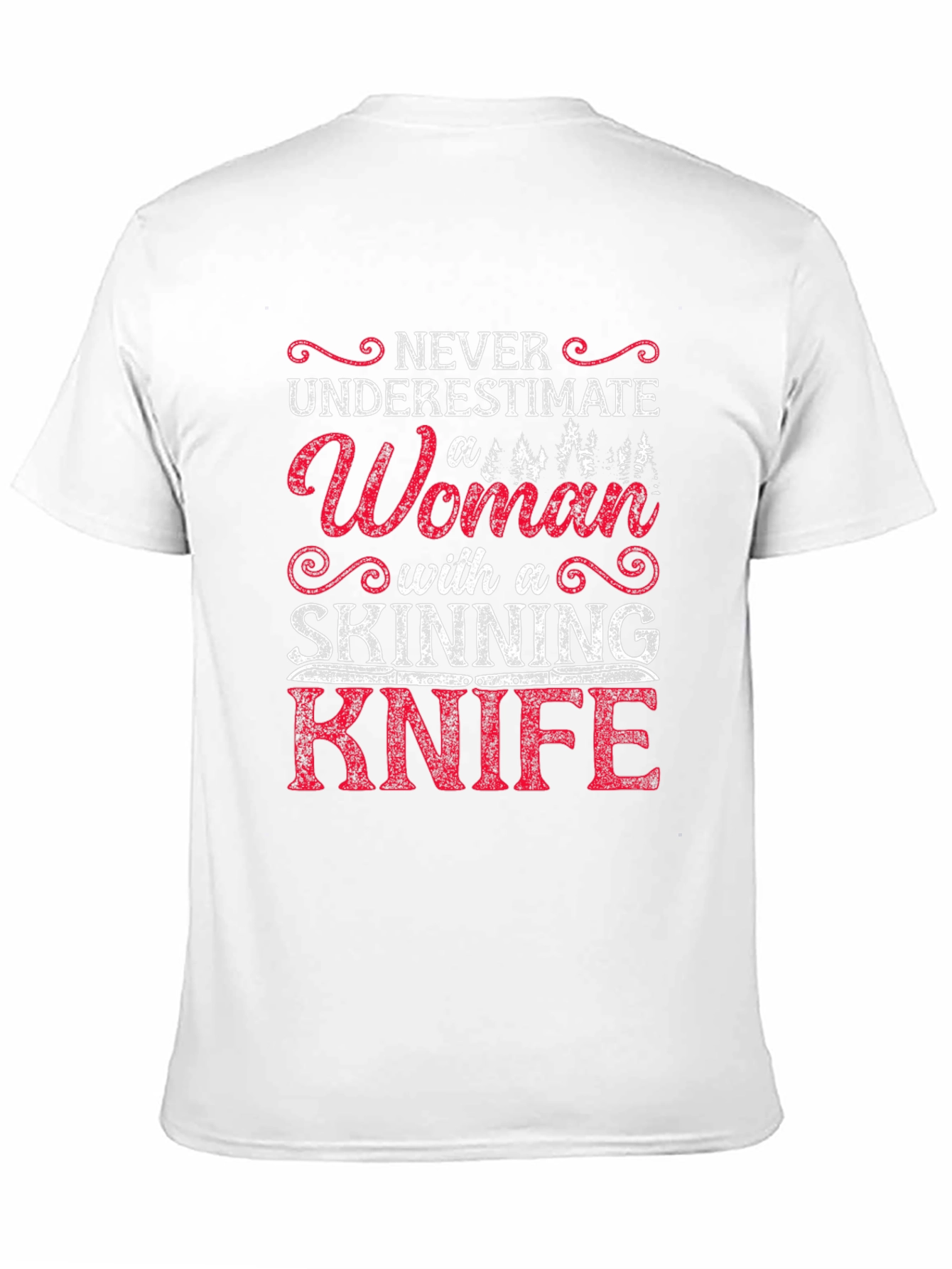 Woman with Skinning Knife T-Shirt