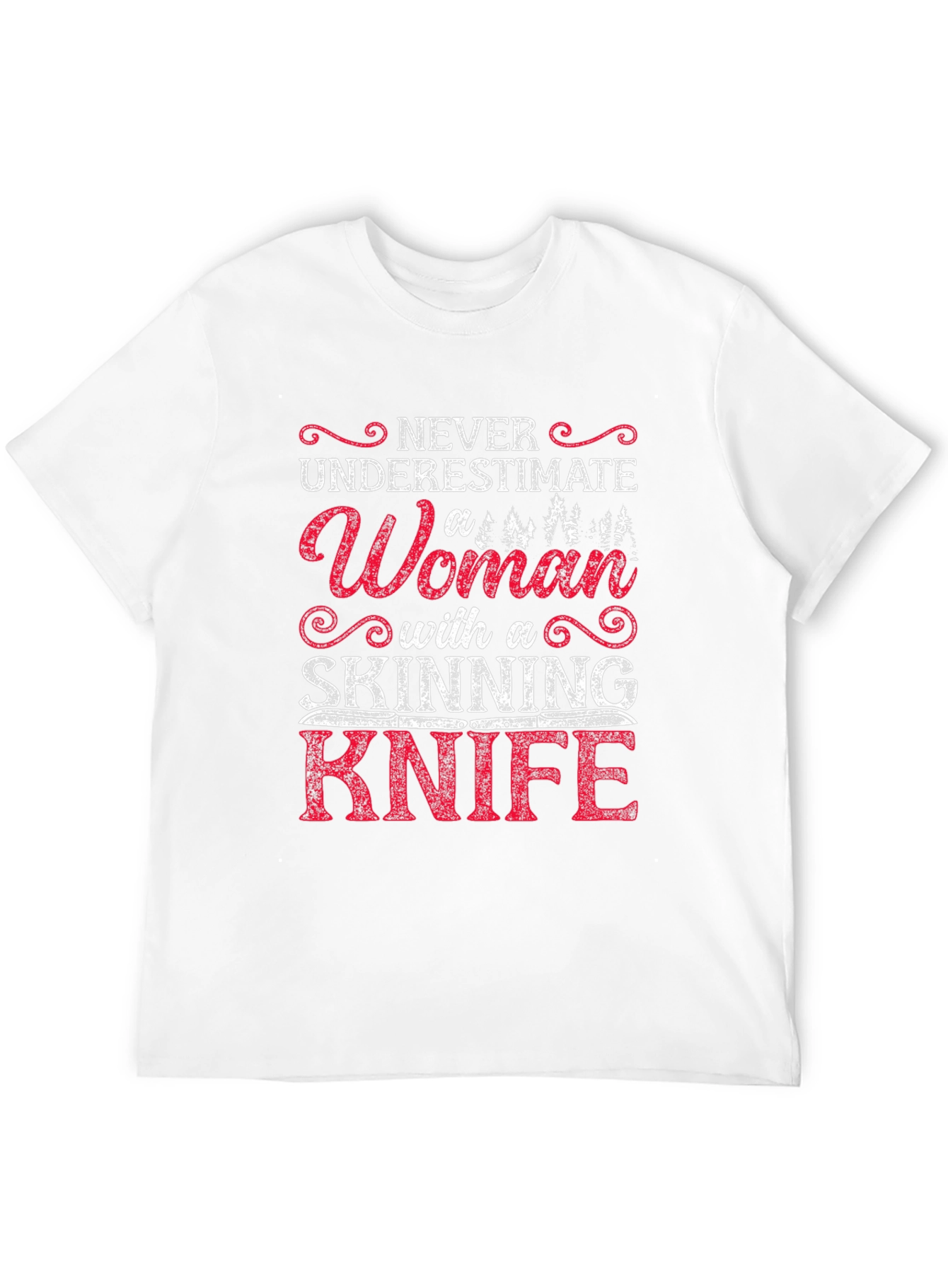 Woman with Skinning Knife T-Shirt