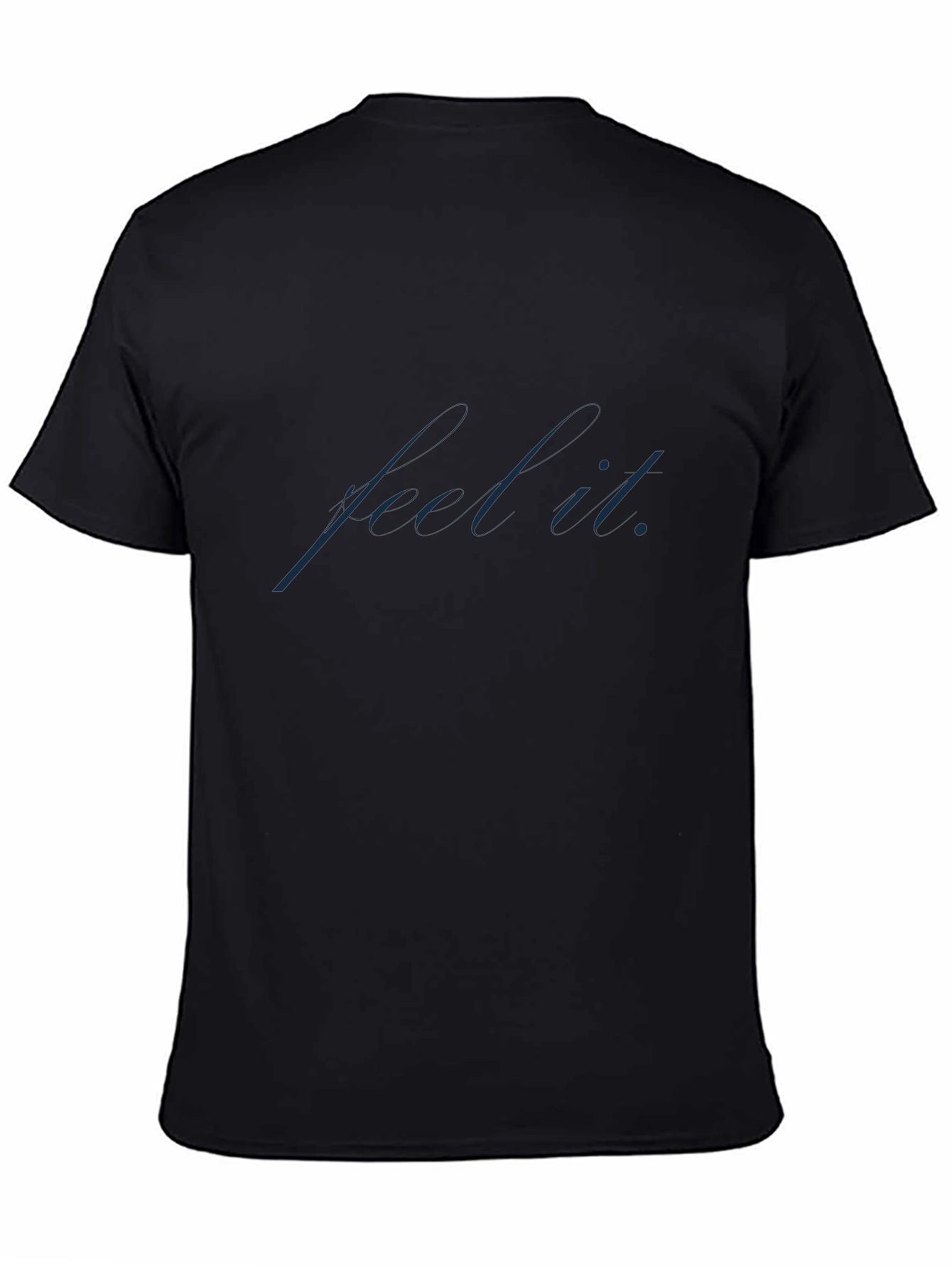 Feel It Tee - Stylish Black Cotton T-Shirt