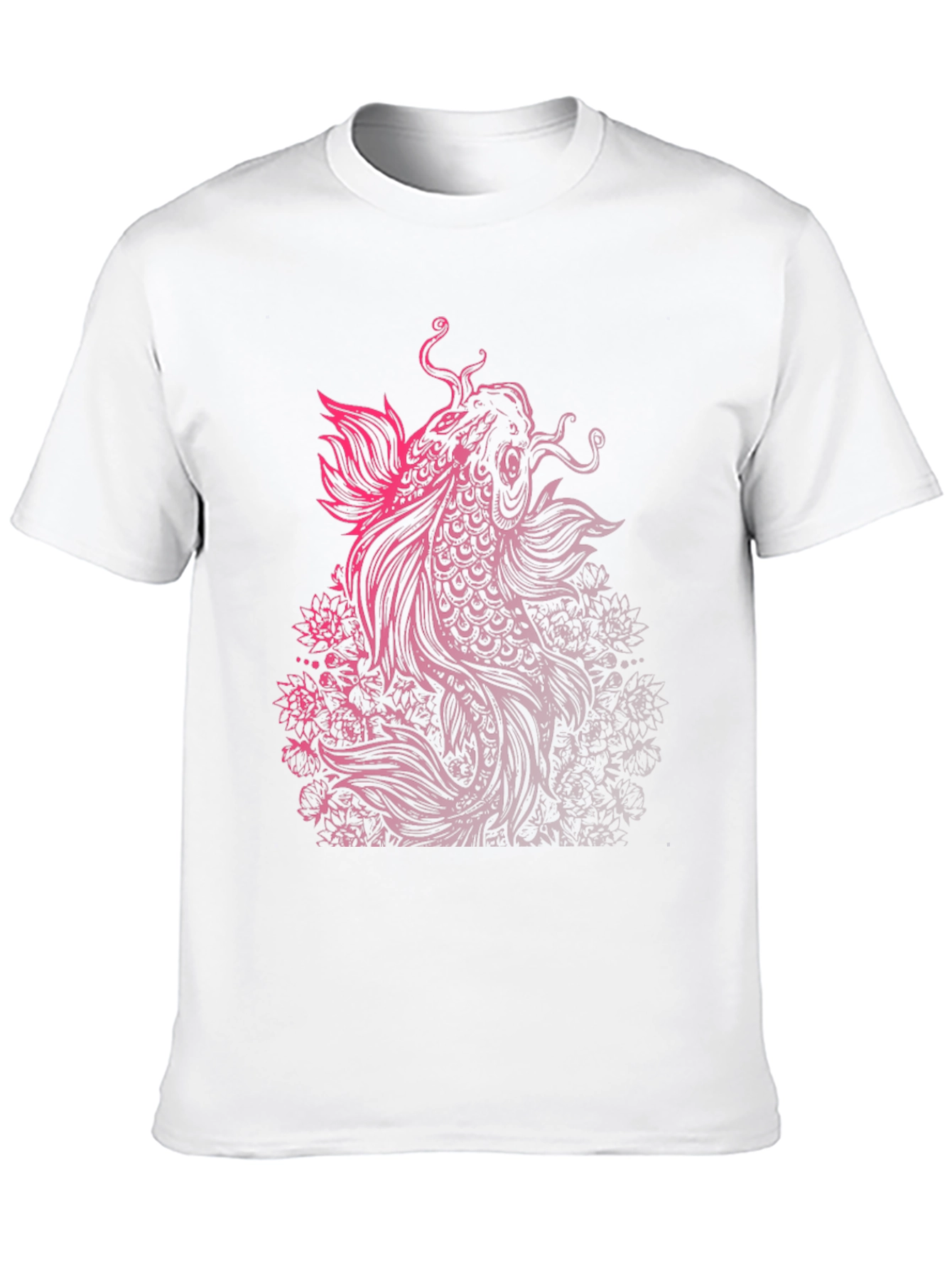 Koi Fish Graphic Tee - Black
