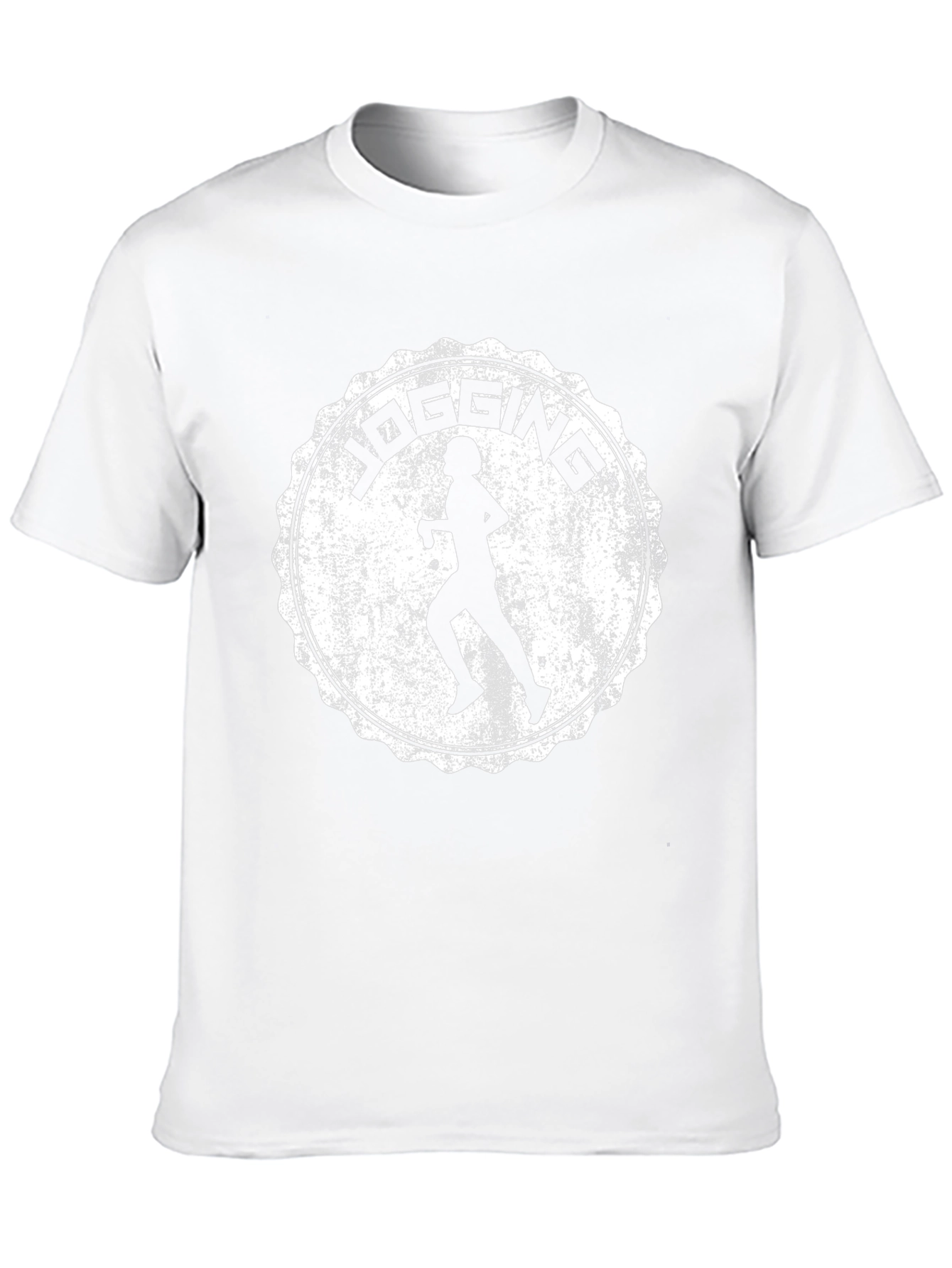 Jogging Graphic T-Shirt - Mens Black Tee
