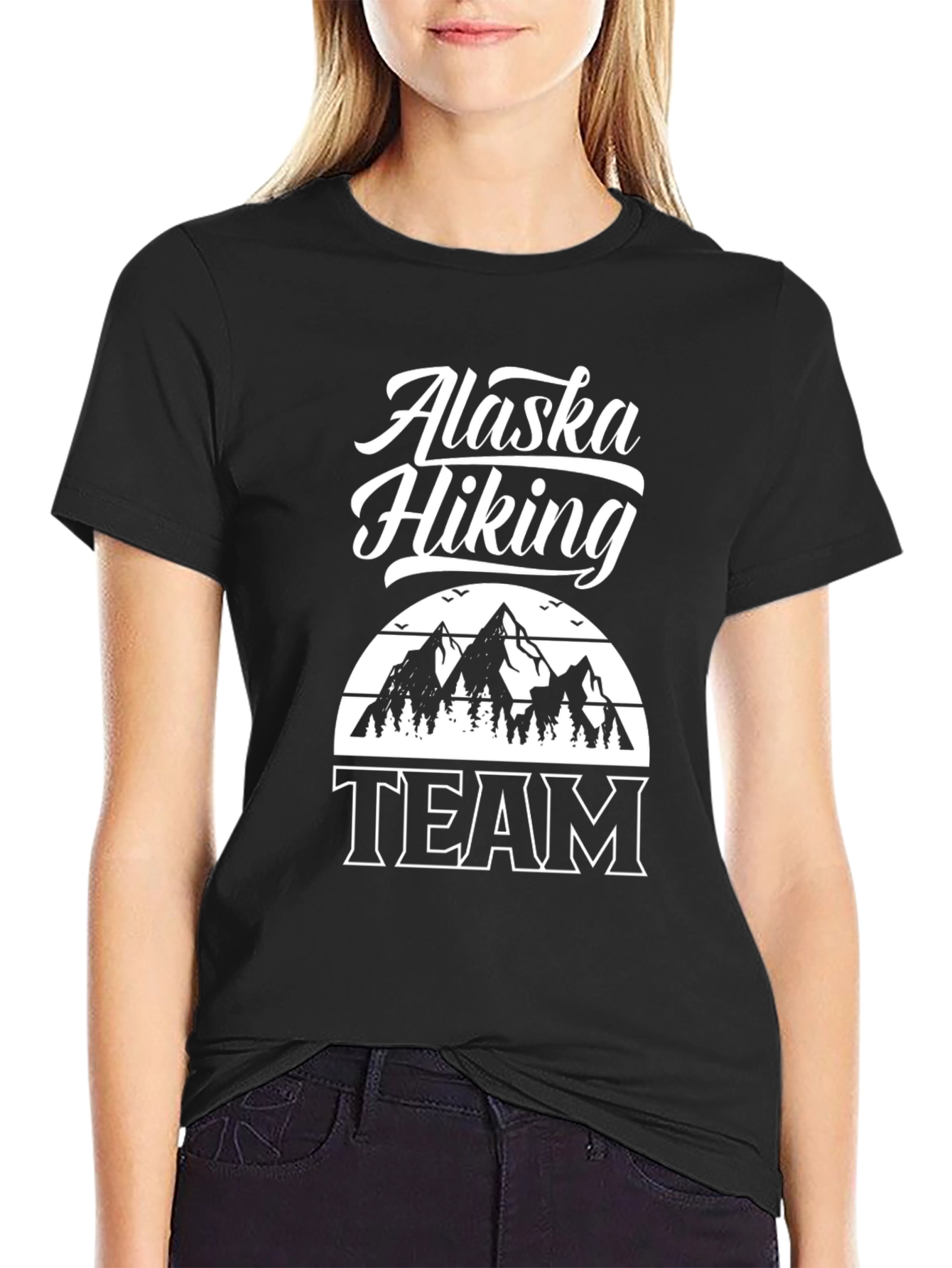 Alaska Hiking Team Black T-Shirt