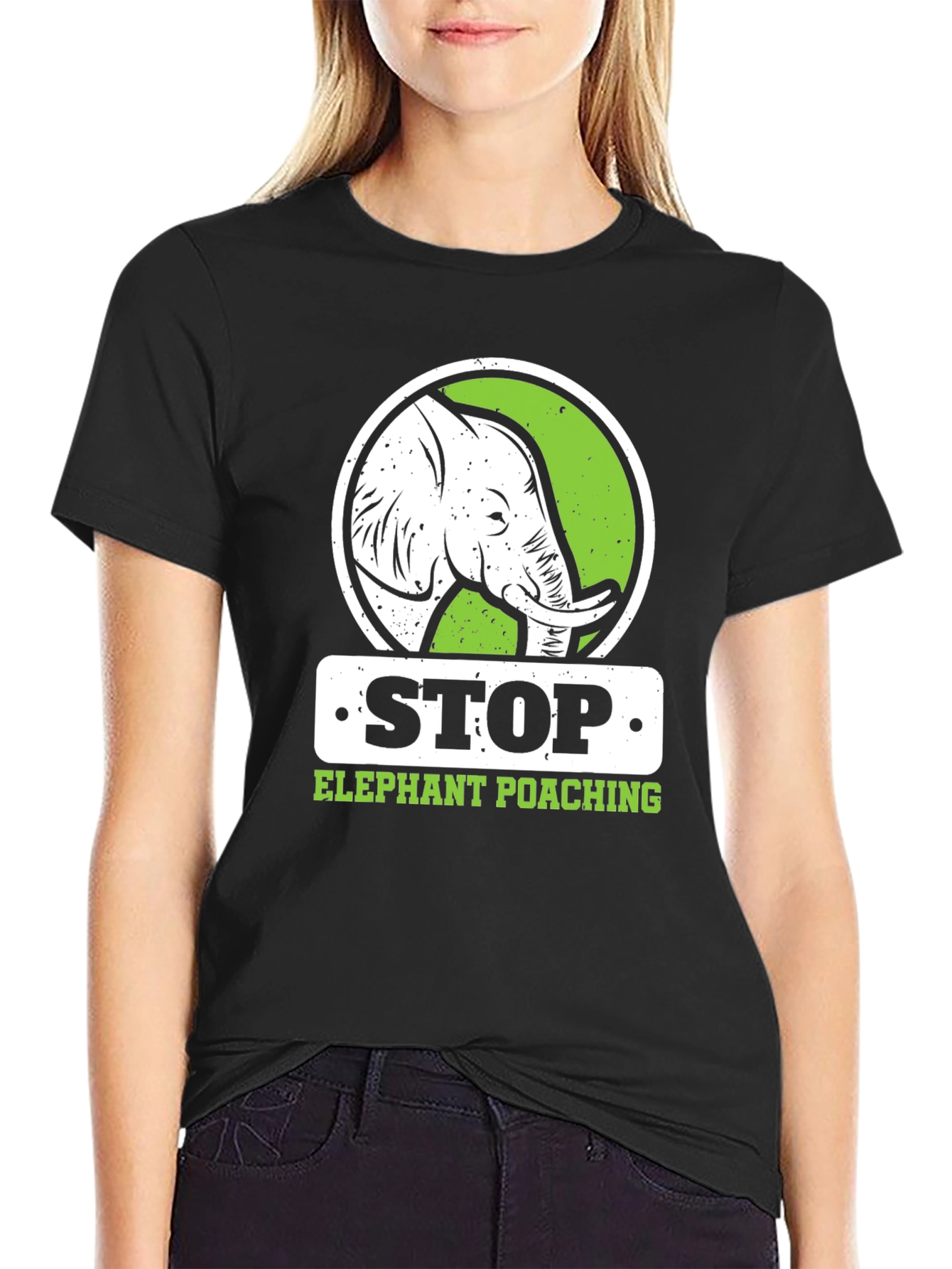 Stop Elephant Poaching Graphic T-Shirt