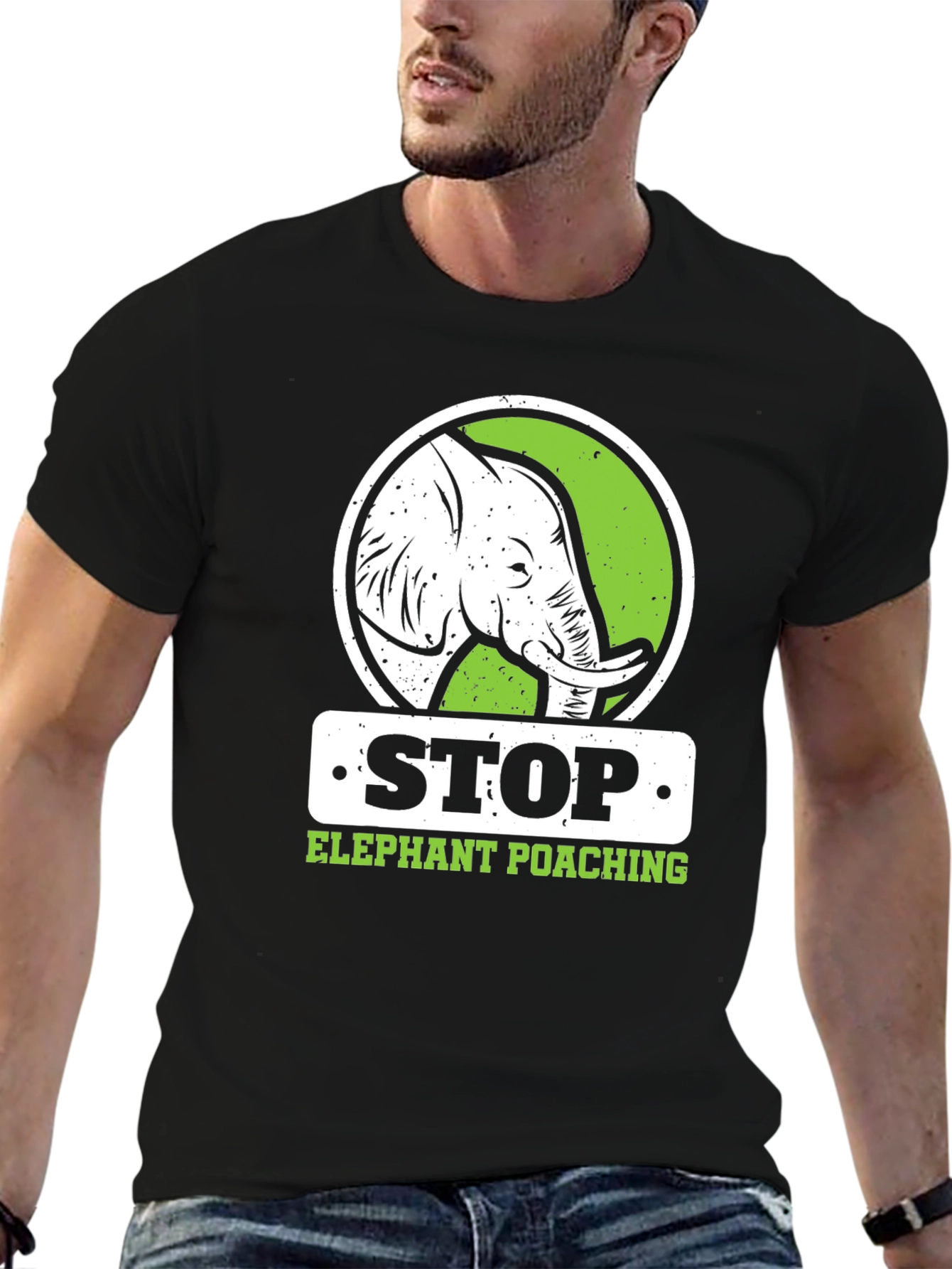 Stop Elephant Poaching Graphic T-Shirt