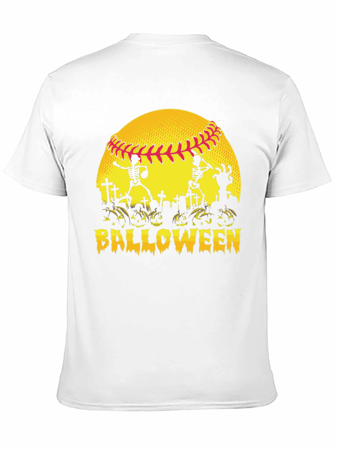 Halloween Baseball Skeleton T-Shirt