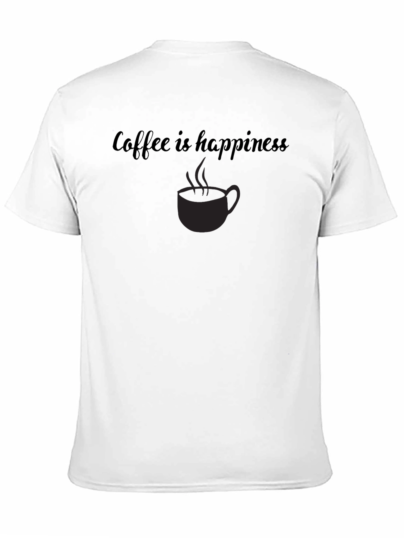 Coffee is Happiness Black Graphic Tee