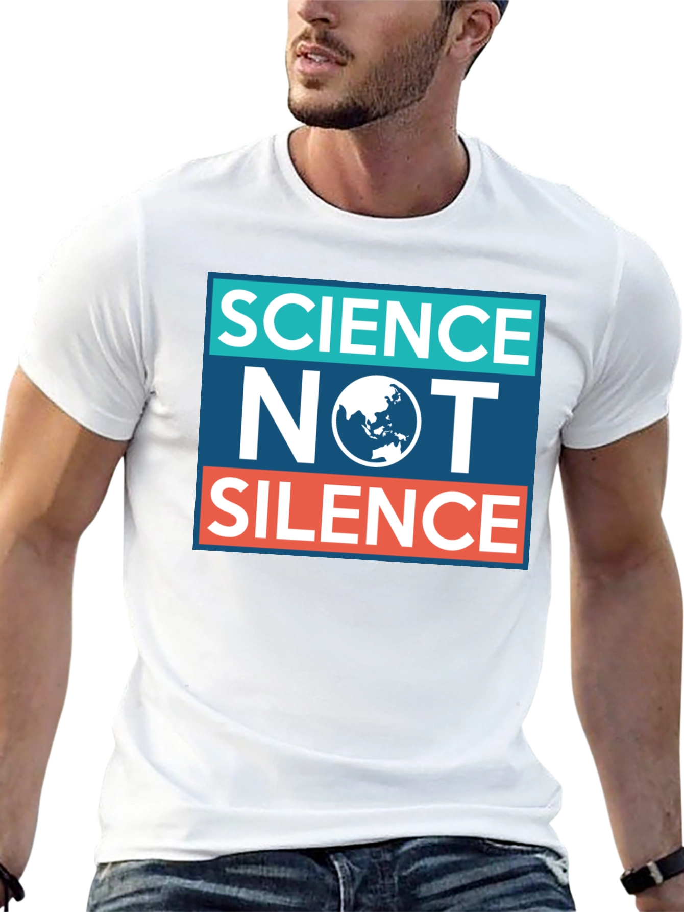 Science Not Silence T-Shirt - Black Activism Tee
