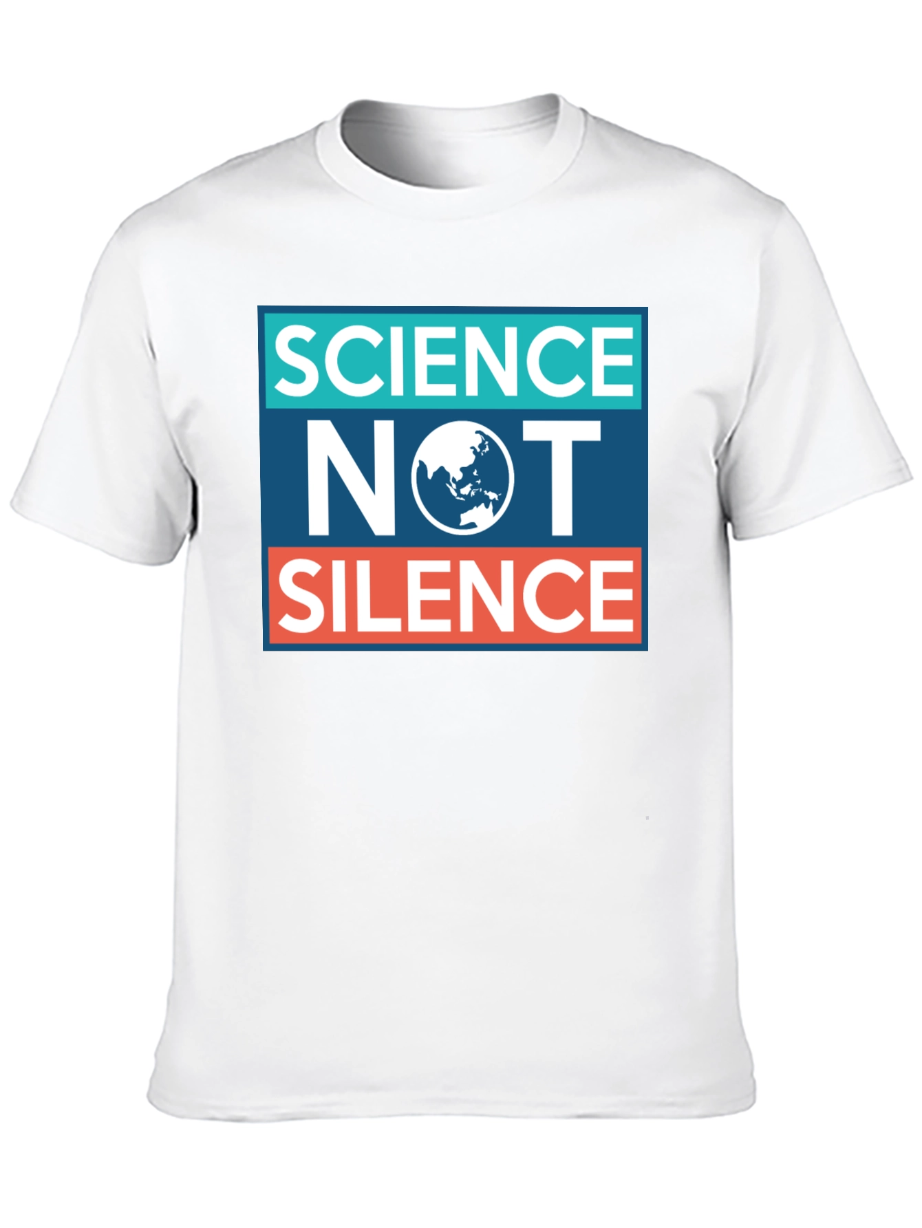 Science Not Silence T-Shirt - Black Activism Tee