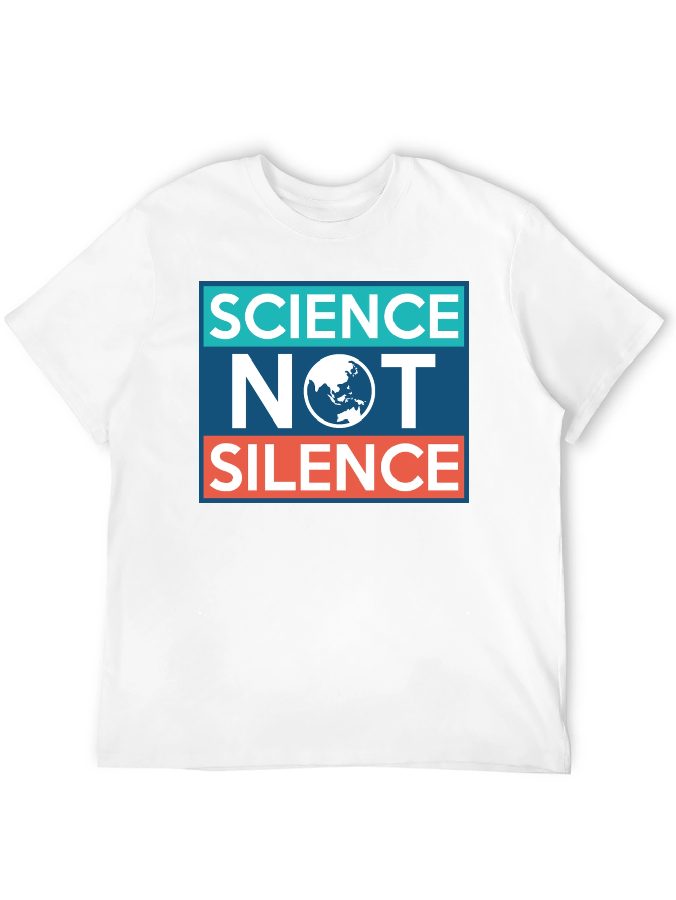 Science Not Silence T-Shirt - Black Activism Tee