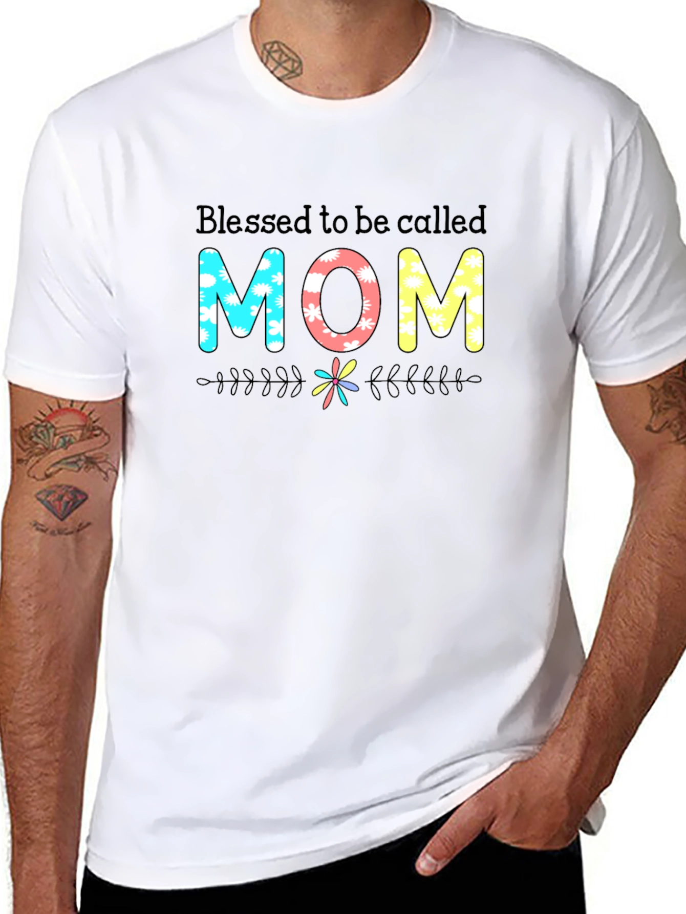 Blessed Mom Graphic Tee - Stylish Unisex Black T-Shirt