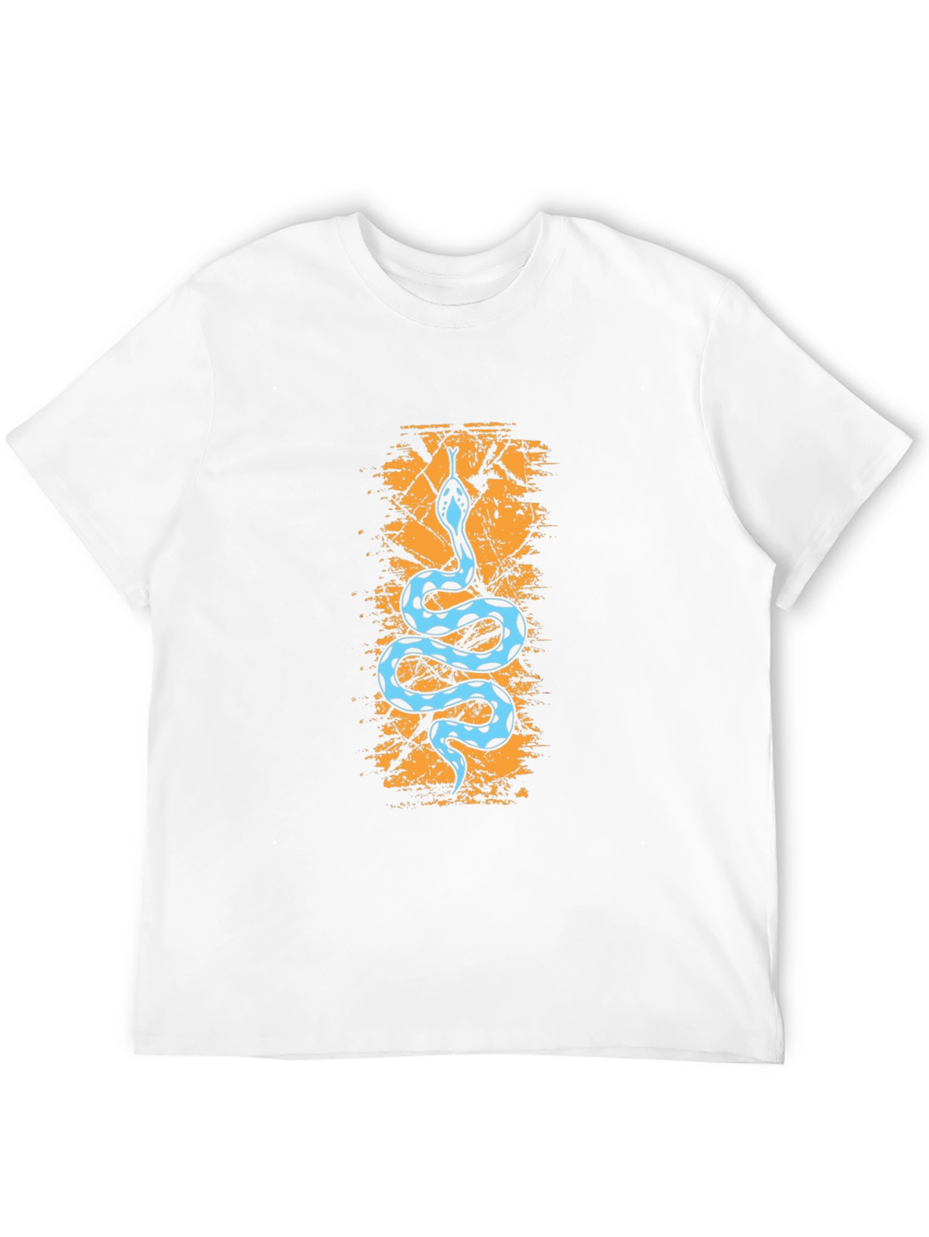 Snake Print Black T-Shirt - Unique Graphic Tee