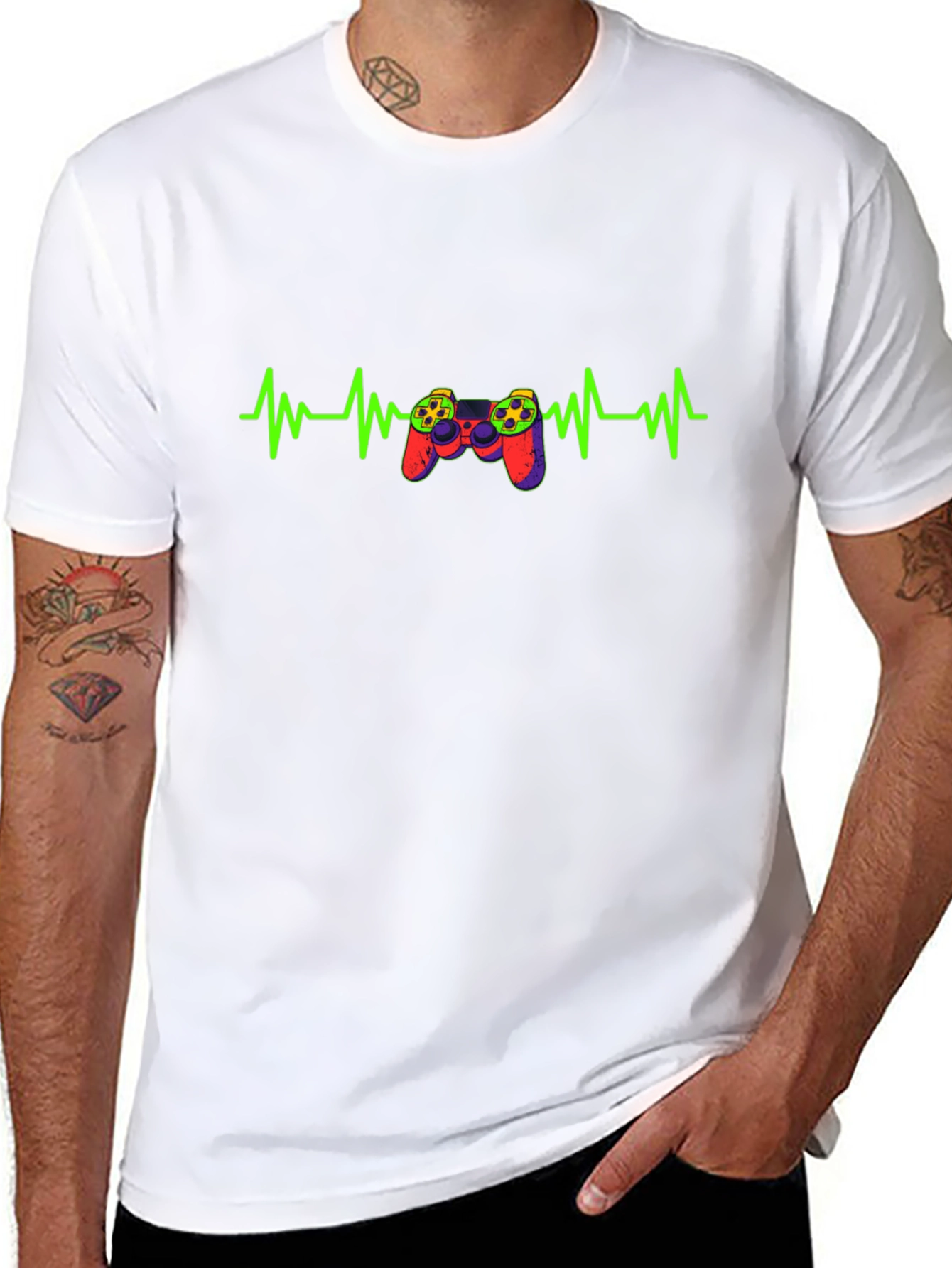 Gamer Heartbeat Graphic T-Shirt