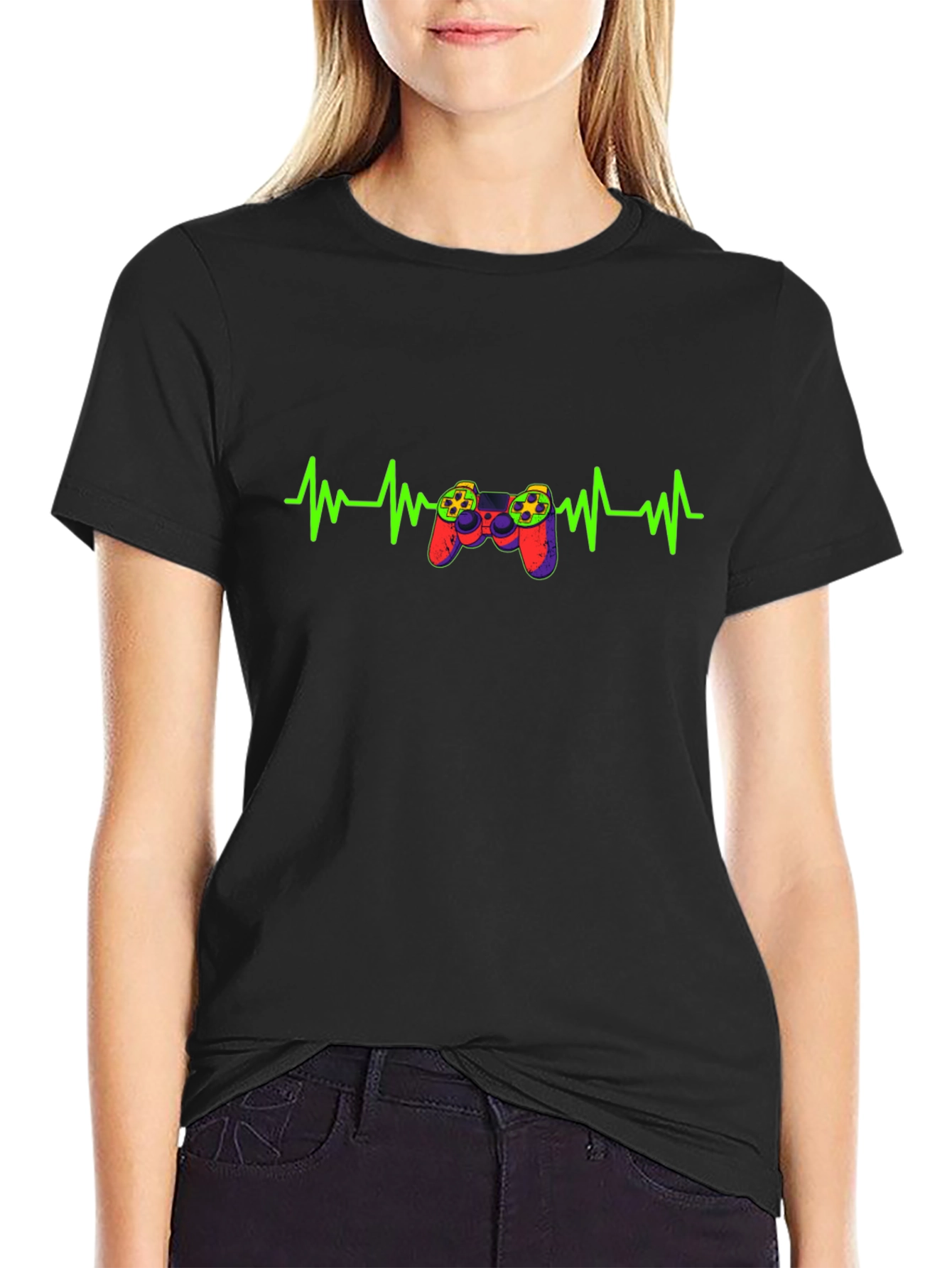 Gamer Heartbeat Graphic T-Shirt
