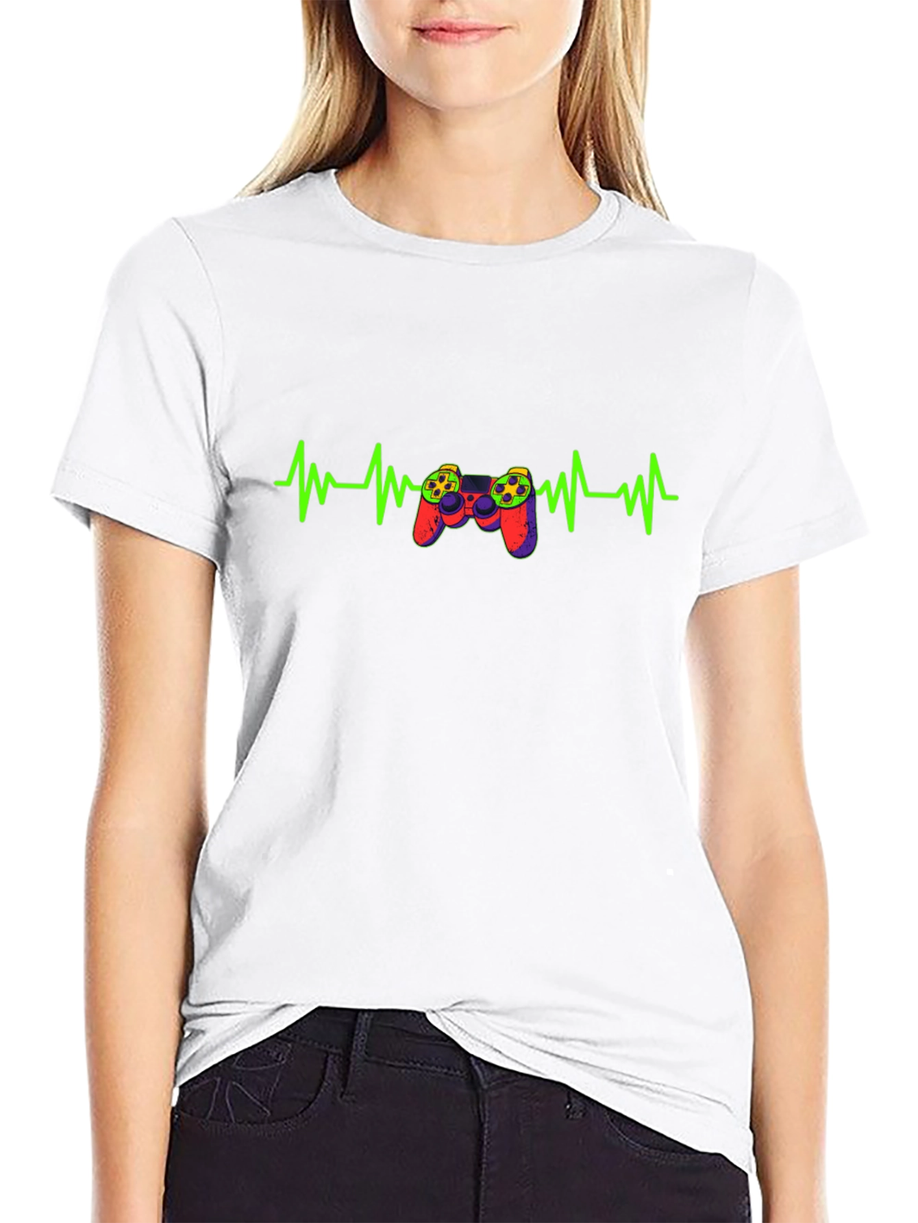 Gamer Heartbeat Graphic T-Shirt
