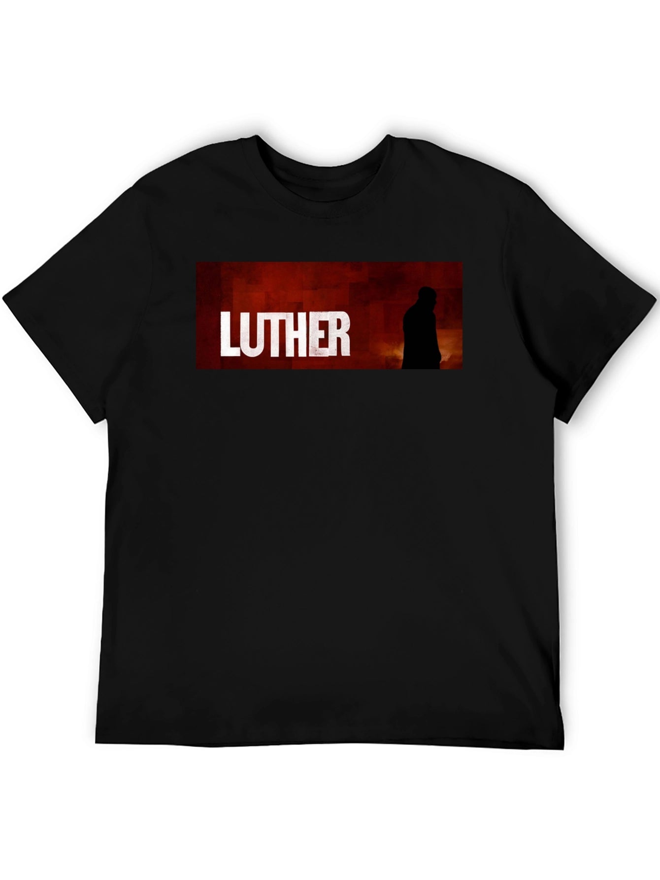Luther TV Series Graphic T-Shirt - Black