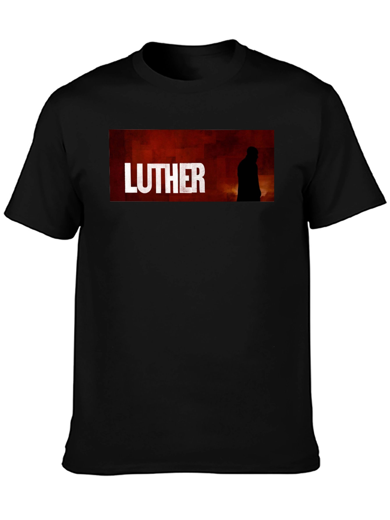 Luther TV Series Graphic T-Shirt - Black