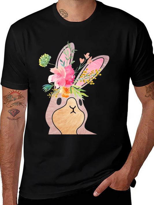 Floral Bunny T-Shirt - Easter Style