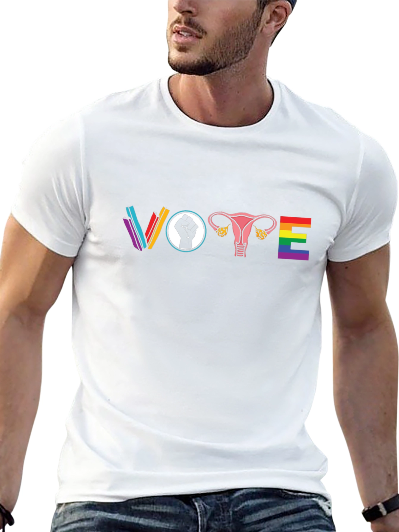 Feminist VOTE T-Shirt Womens Rights Pro Choice LGBTQ