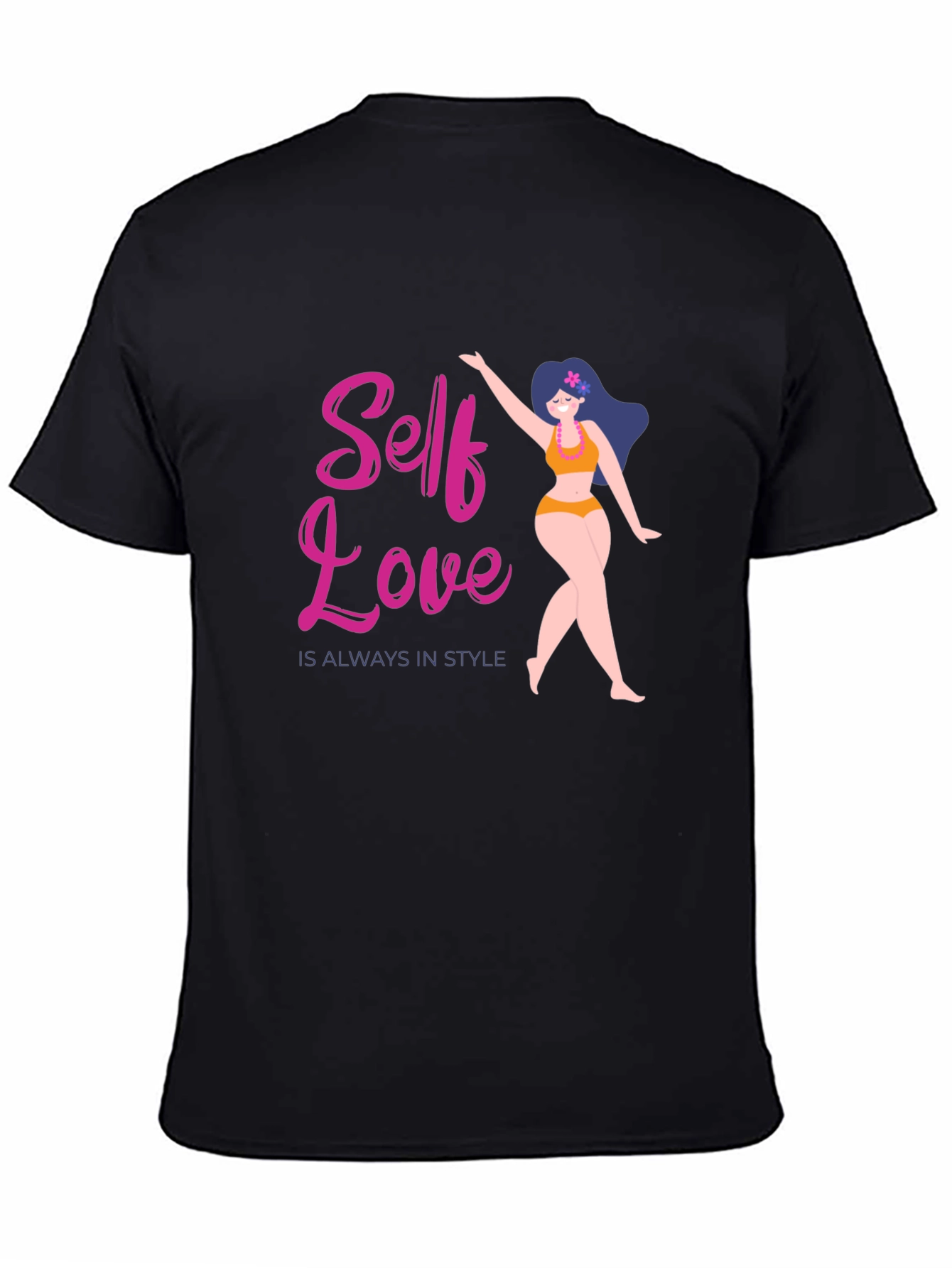 Self Love Always in Style Black T-Shirt