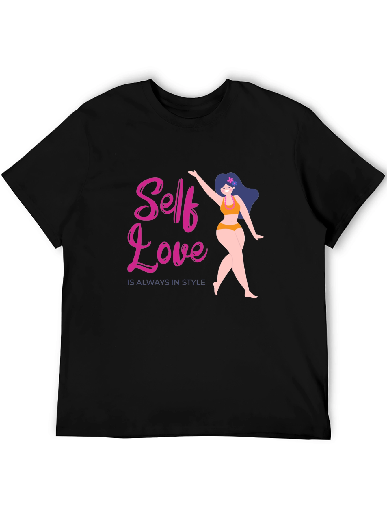Self Love Always in Style Black T-Shirt