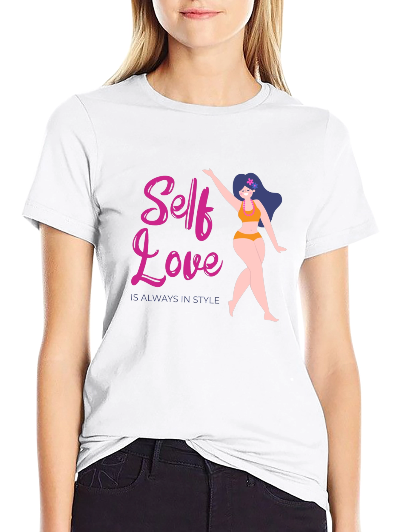 Self Love Always in Style Black T-Shirt