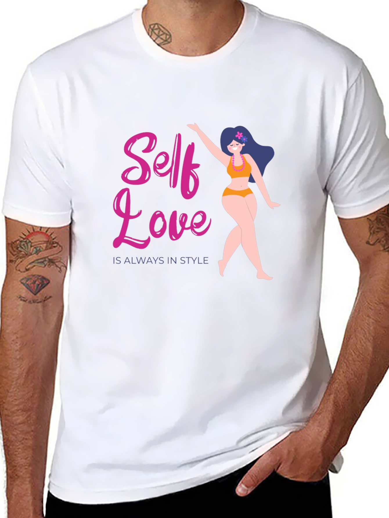 Self Love Always in Style Black T-Shirt