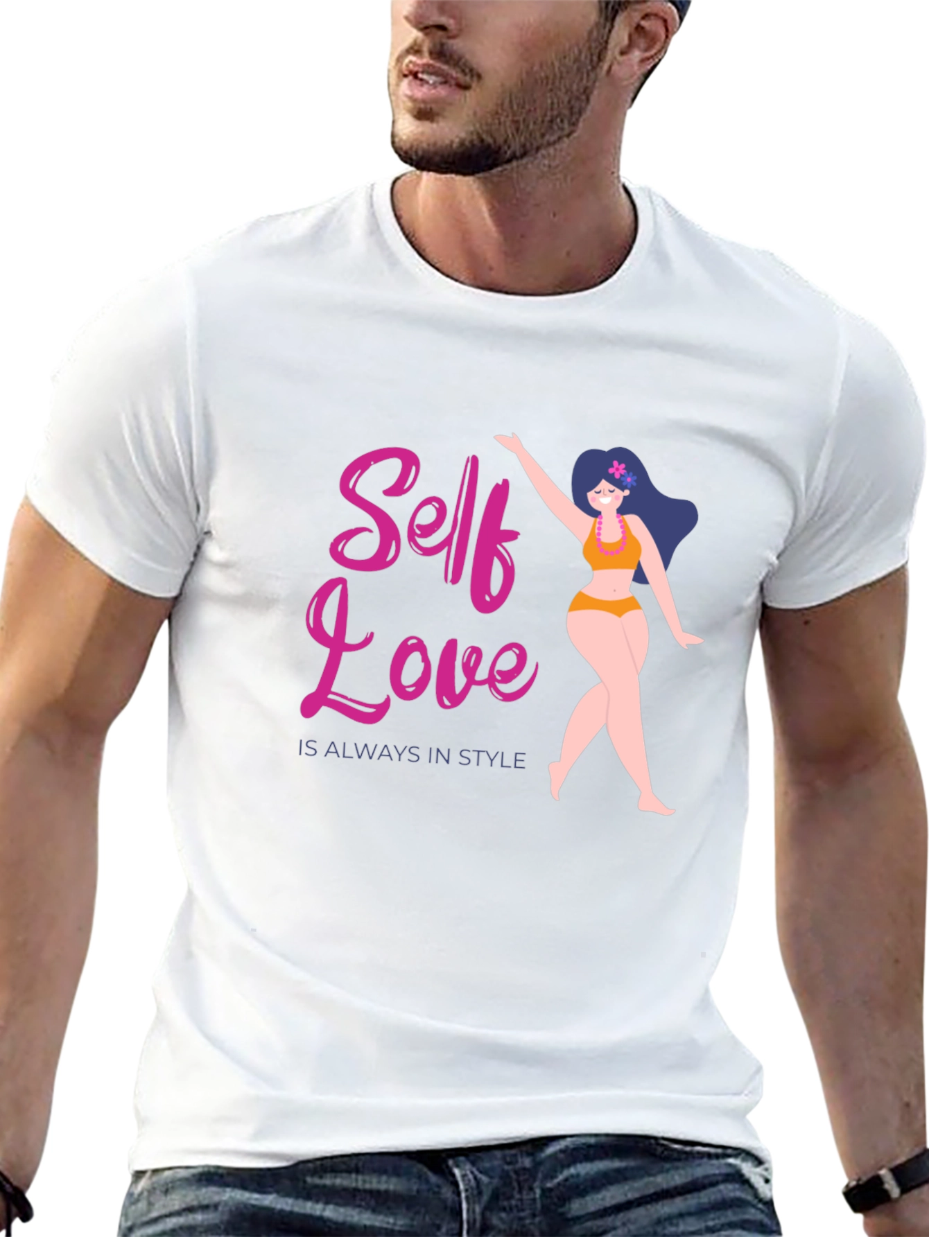 Self Love Always in Style Black T-Shirt