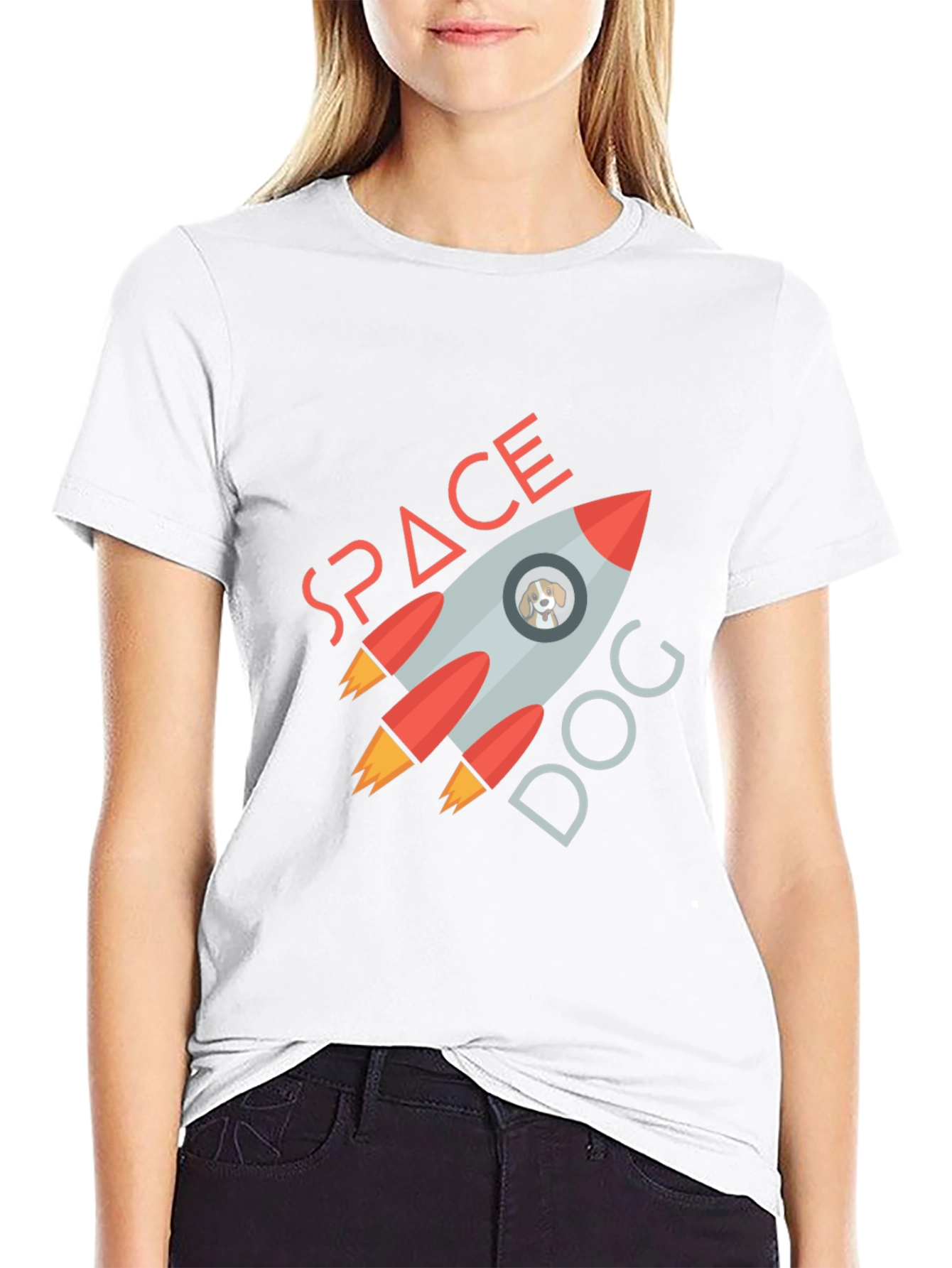 Space Dog T-Shirt - Rocket Adventure